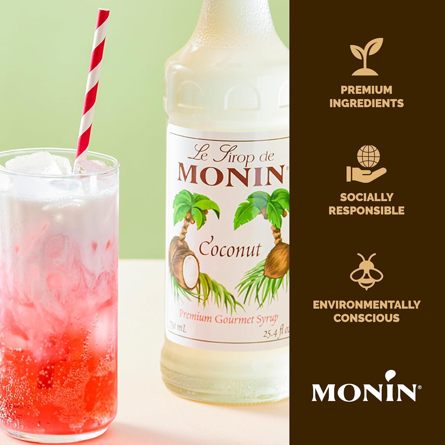 image:imageMonin Blackberry Syrup Soft and Succulent Great for Cocktails Lemonades and Sodas GlutenFree NonGMO 1 Liter 4PackCoconut