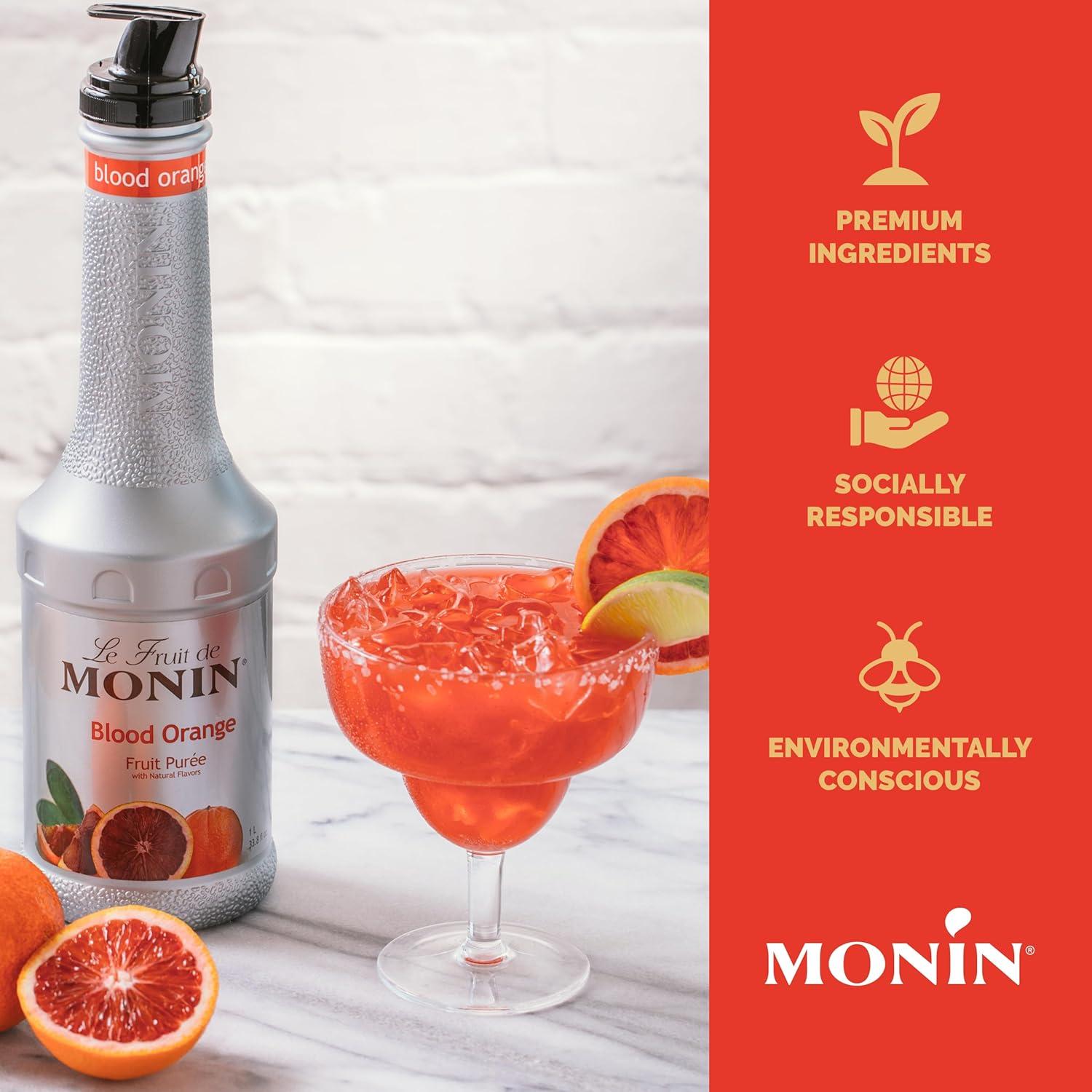 image:imageMonin Blood Orange Pure Tart Juicy Citrus Taste Great for Lemonades Cocktails and Culinary Creations Vegan GlutenFree 1 LiterBlood Orange Pure