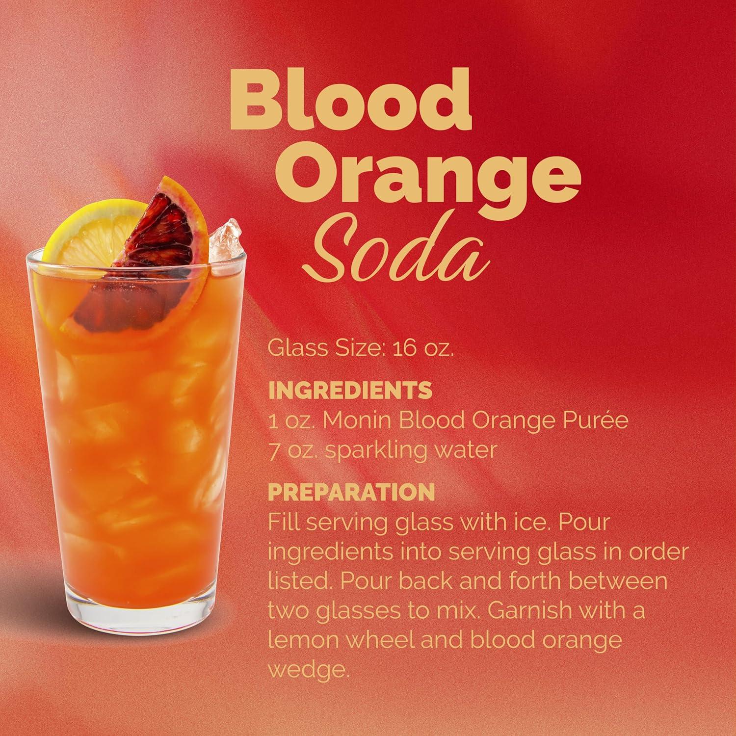 image:imageMonin Blood Orange Pure Tart Juicy Citrus Taste Great for Lemonades Cocktails and Culinary Creations Vegan GlutenFree 1 LiterBlood Orange Pure