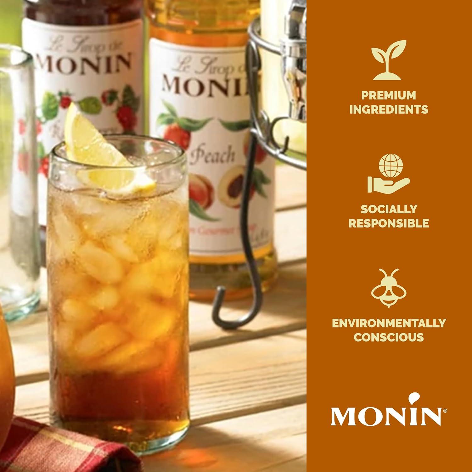 image:imageMonin Blueberry Syrup Mildly Sweet amp Tart Blueberry Flavor Great for Teas Lemonades Smoothies amp Cocktails GlutenFree NonGMO 1 LiterPeach