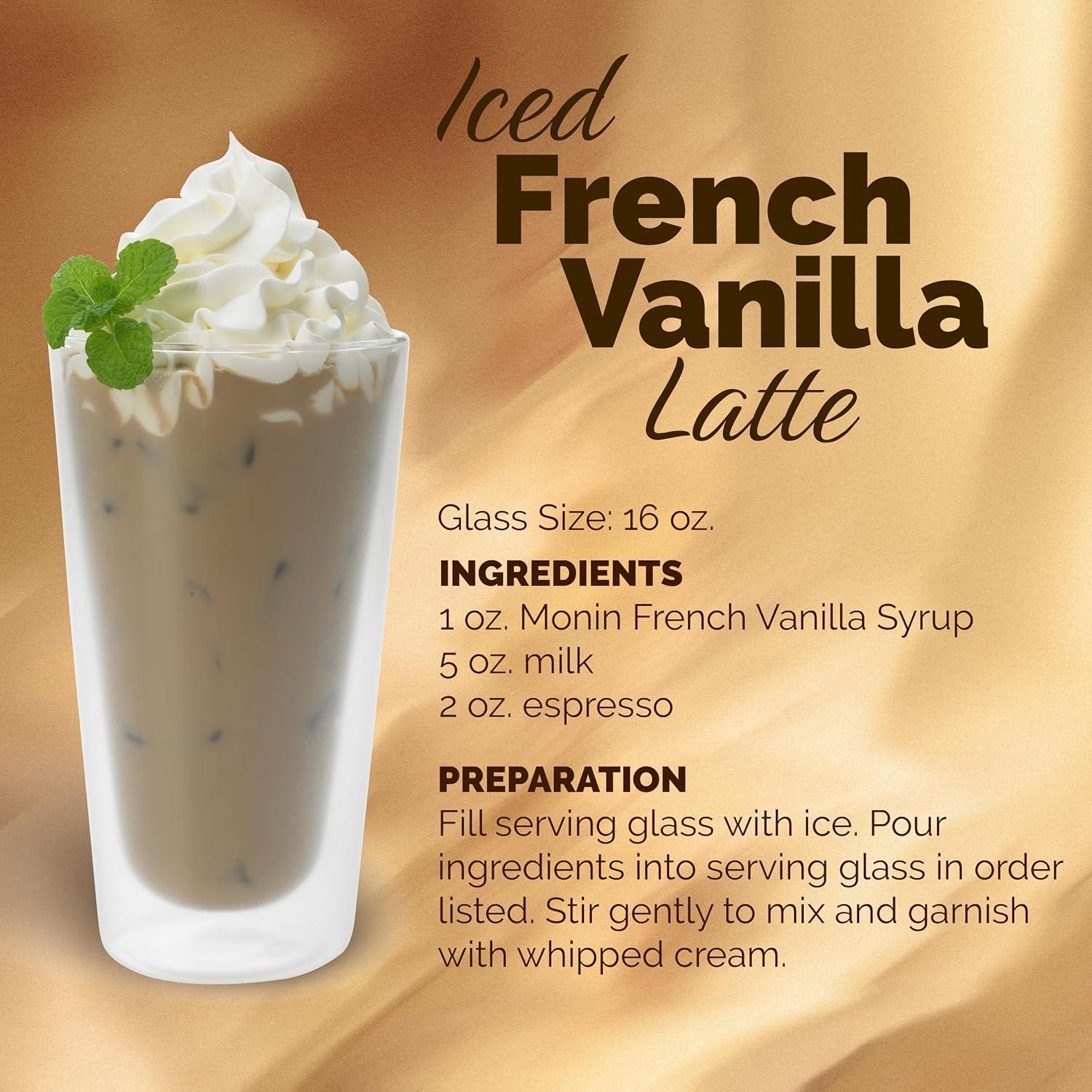 image:imageMonin Caramel Syrup Rich and Buttery Great for Desserts Coffee and Cocktails GlutenFree NonGMO 1 Liter 4PackFrench Vanilla
