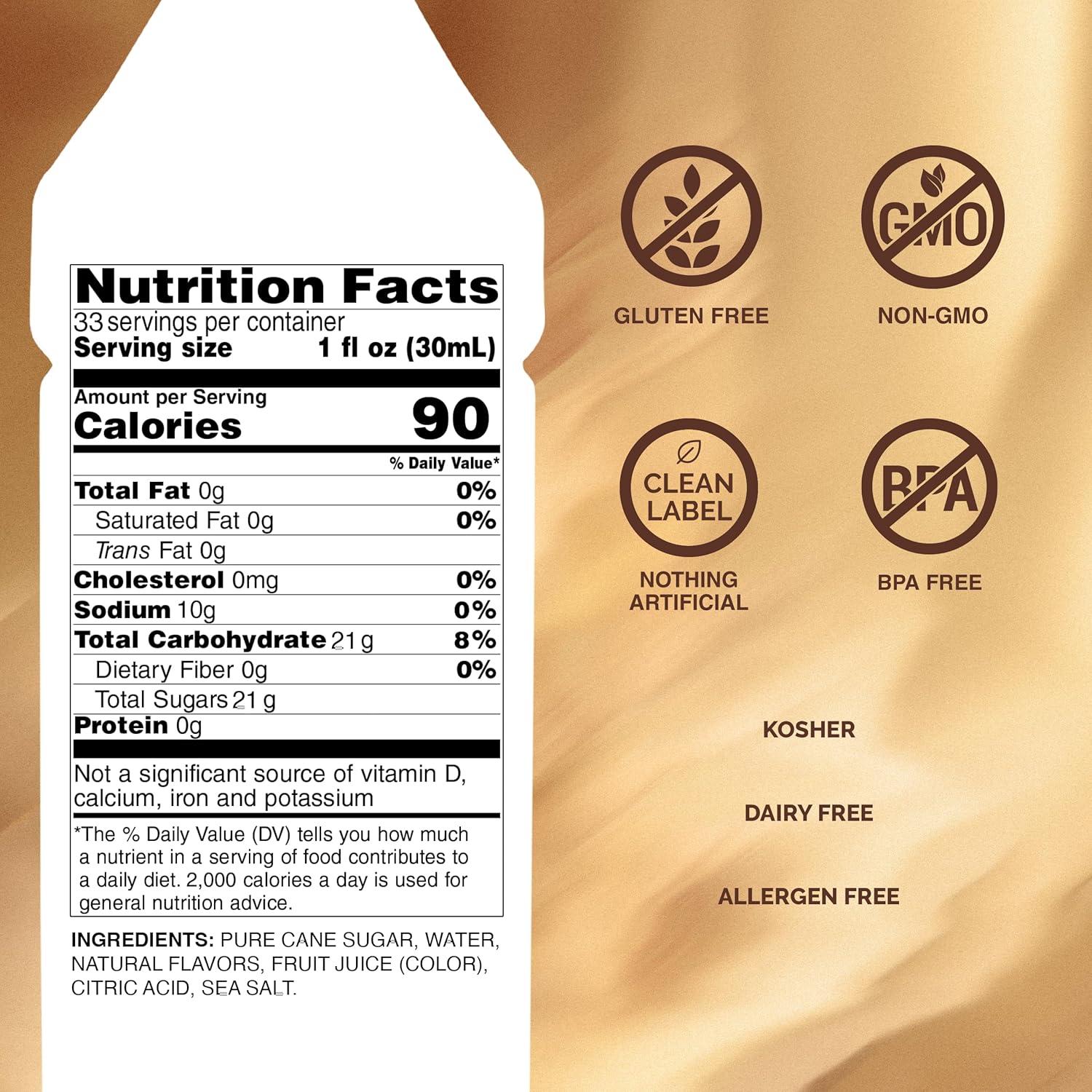 image:imageMonin Caramel Syrup Rich and Buttery Great for Desserts Coffee and Cocktails GlutenFree NonGMO 1 Liter 4PackHazelnut
