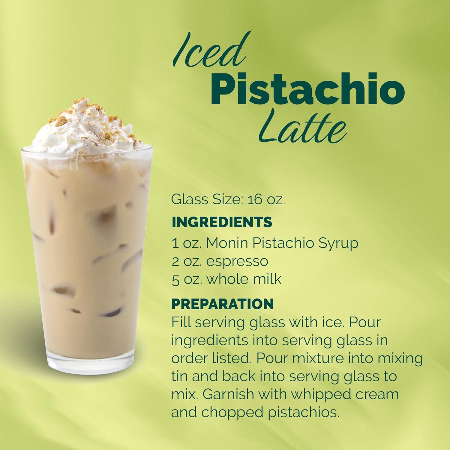 image:imageMonin Caramel Syrup Rich and Buttery Great for Desserts Coffee and Cocktails GlutenFree NonGMO 1 Liter 4PackPistachio