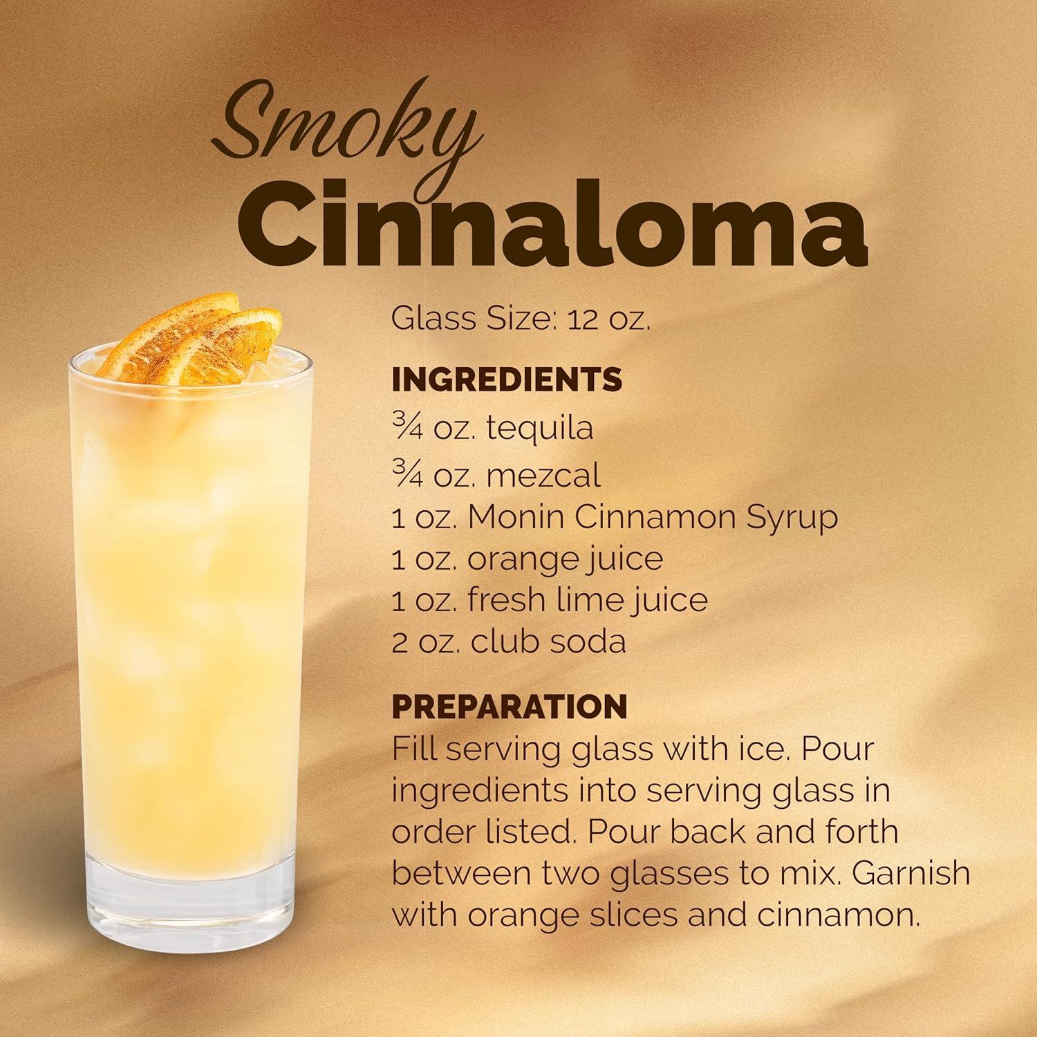 image:imageMonin Cinnamon Syrup Sweet and Spicy Taste of Cinnamon Versatile Flavor Natural Flavors Great for Coffees Cocoas Ciders and Cocktails NonGMO GlutenFree 750 ml