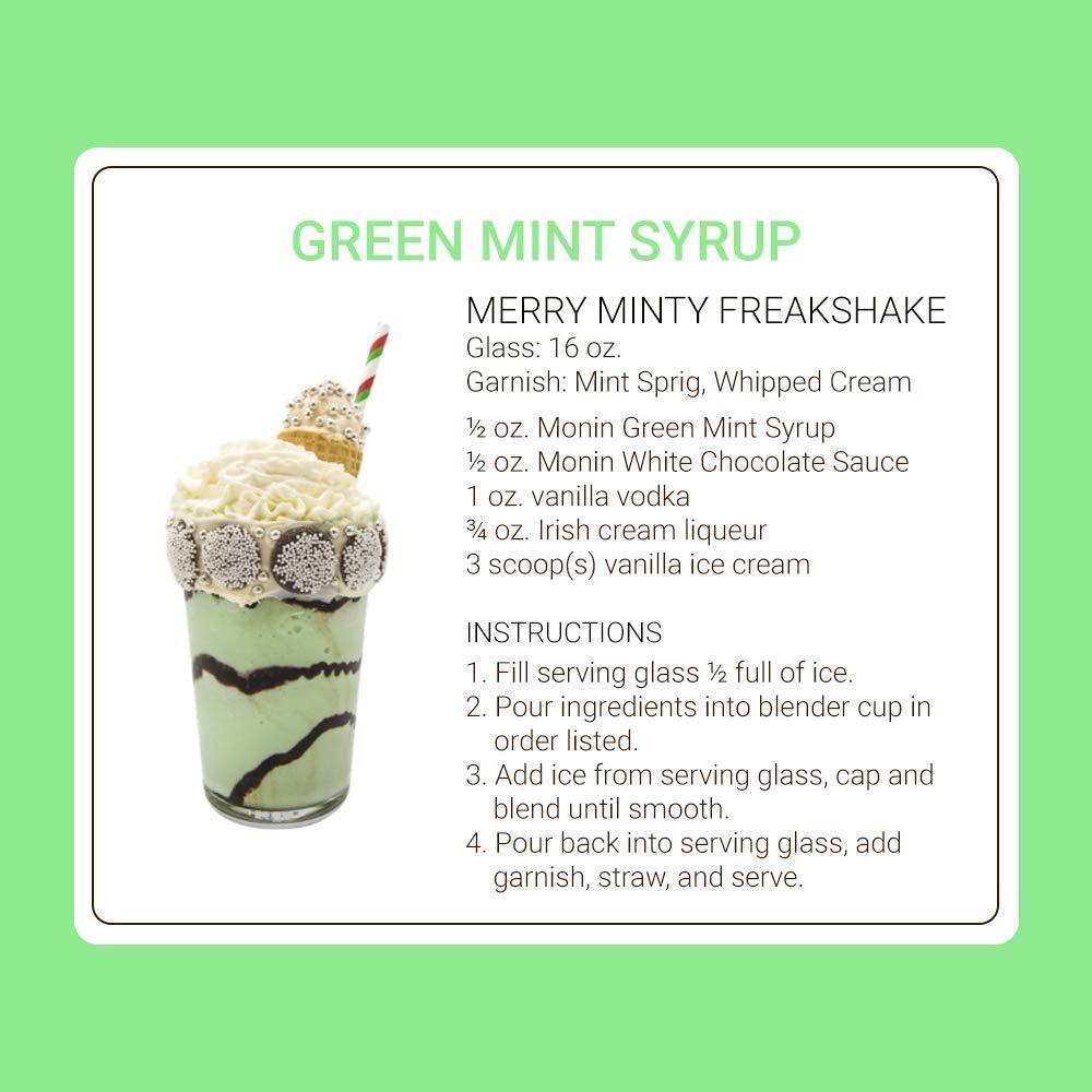 image:imageMonin Cookie Butter Syrup Great for Coffees Lattes and Mochas GlutenFree Vegan NonGMO 750 mlGreen Mint