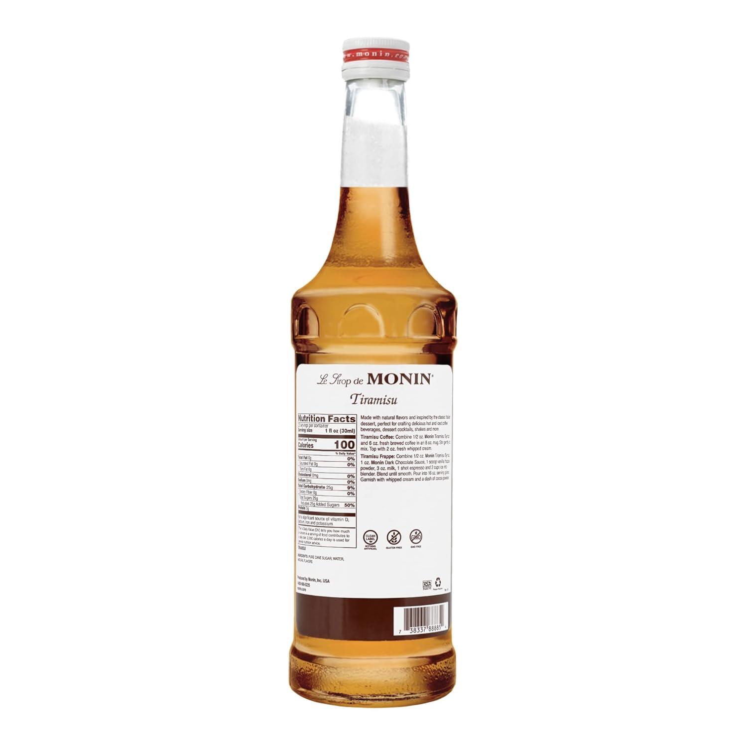 image:imageMonin Cookie Butter Syrup Great for Coffees Lattes and Mochas GlutenFree Vegan NonGMO 750 mlTiramisu