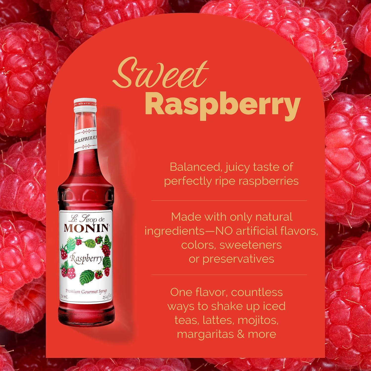 image:imageMonin French Vanilla Syrup with Monin BPA Free Pump Boxed Versatile Flavor Natural Flavors Great for Coffees Cocktails Shakes and Kids Drinks NonGMO GlutenFree 1 LiterRaspberry