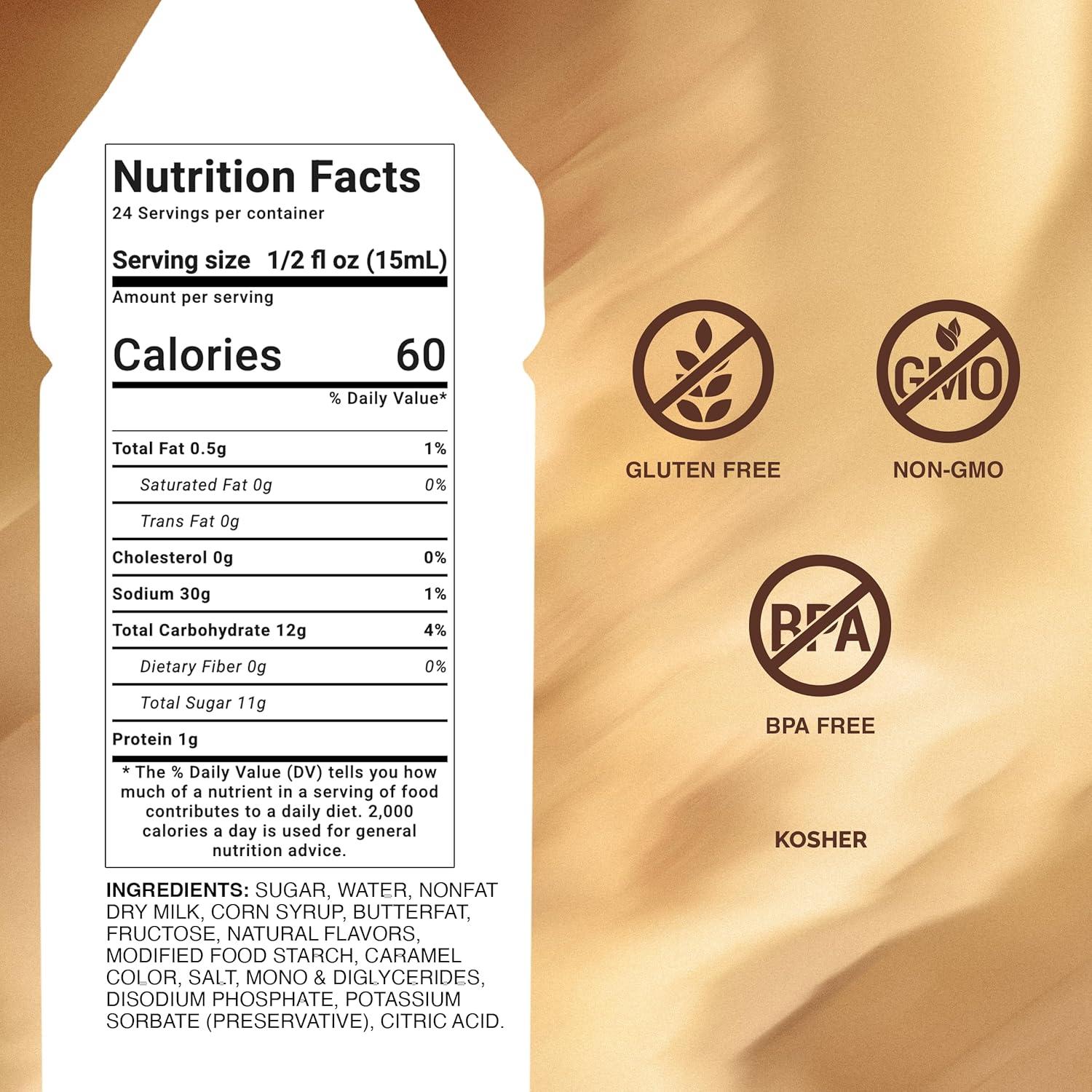 image:imageMonin Gourmet Caramel Sauce Rich and Buttery Great for Desserts Coffee and Snacks GlutenFree NonGMO 12 Fl Oz 6Pack