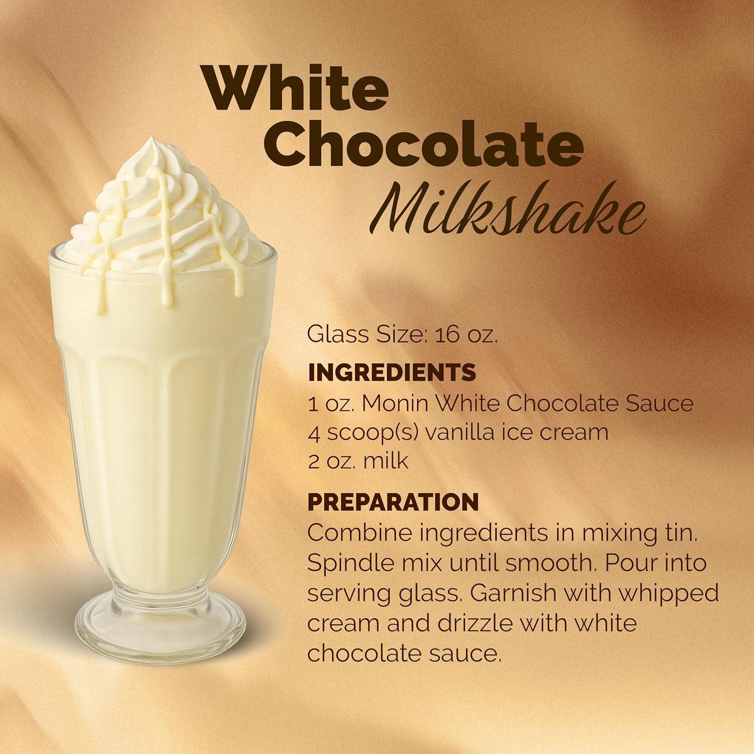 image:imageMonin Gourmet White Chocolate Sauce Creamy and Buttery Great for Desserts Coffee and Snacks GlutenFree NonGMO 64 OunceWhite Chocolate