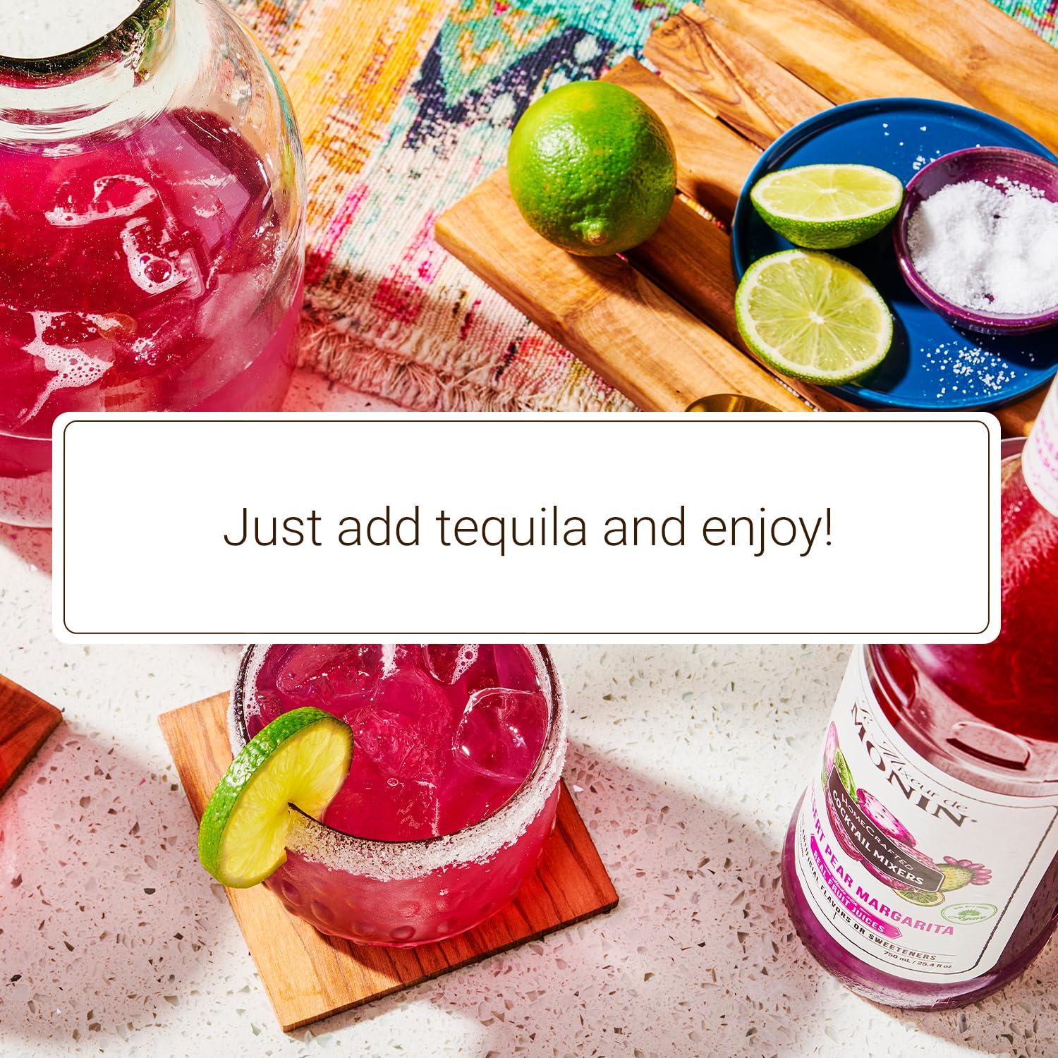 image:imageMonin HomeCrafted Desert Pear Margarita Cocktail Mixer ReadytoUse Drink Mix Just Add Tequila Fruity Tropical Flavors Perfect for Cocktails amp Frozen Beverages 750mL