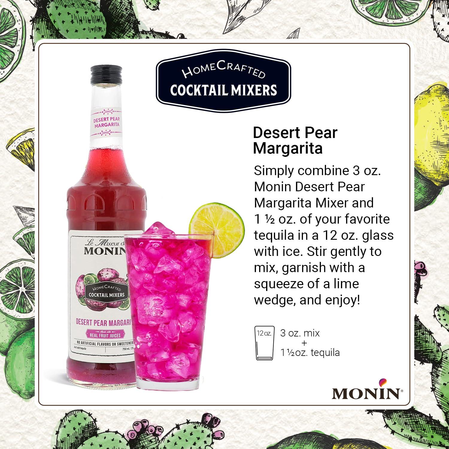 image:imageMonin HomeCrafted Desert Pear Margarita Cocktail Mixer ReadytoUse Drink Mix Just Add Tequila Fruity Tropical Flavors Perfect for Cocktails amp Frozen Beverages 750mL
