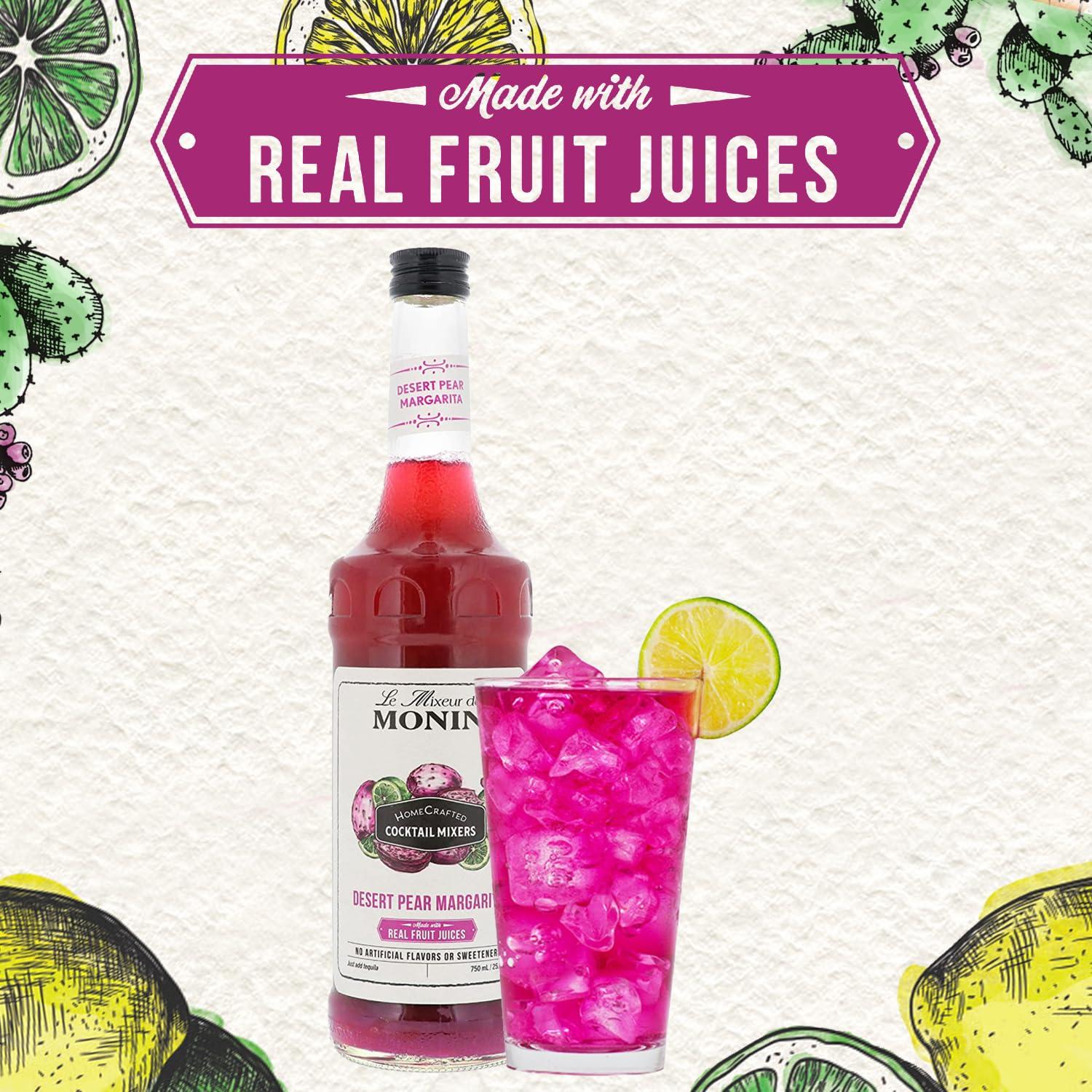 image:imageMonin HomeCrafted Desert Pear Margarita Cocktail Mixer ReadytoUse Drink Mix Just Add Tequila Fruity Tropical Flavors Perfect for Cocktails amp Frozen Beverages 750mL