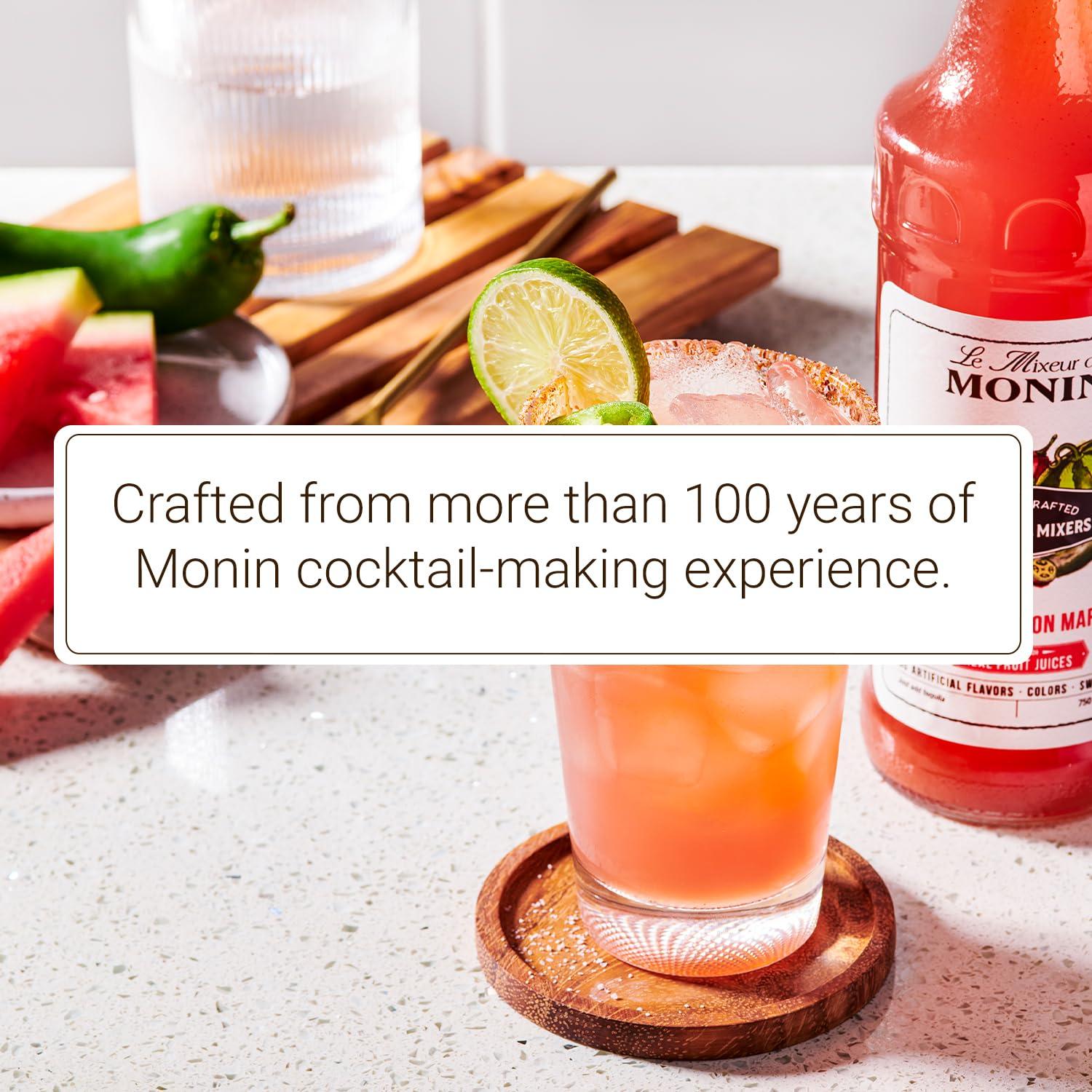 image:imageMonin HomeCrafted Margarita Cocktail Mixer ReadytoUse Drink Mix Well Balanced and Made with Real Citrus Juices DIY Cocktails Just Add Tequila Perfect on the Rocks or Frozen 750 mlSpicy Watermelon Margarita