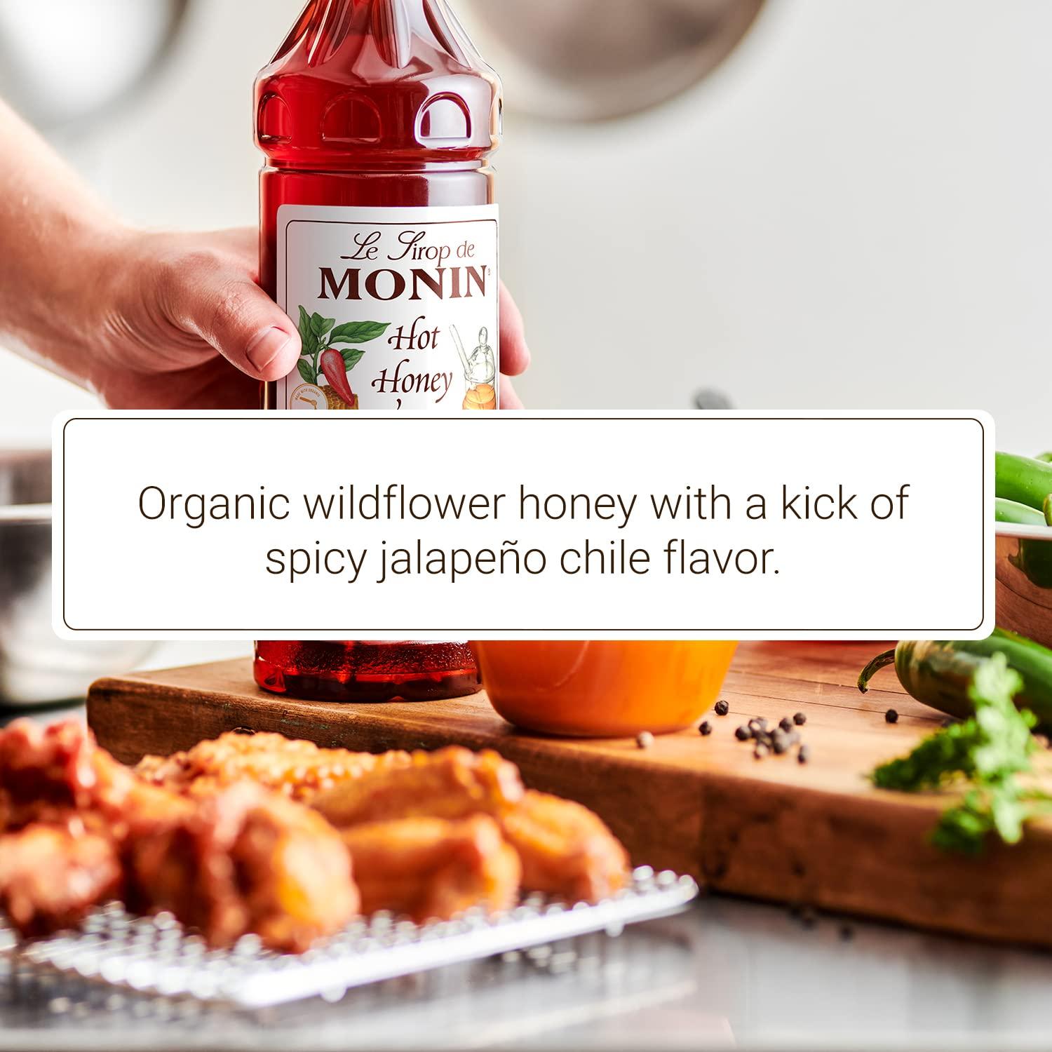 image:imageMonin Hot Honey Syrup Robust Sweet amp Spicy Flavors Great for Lemonades Teas Cocktails Culinary Recipes amp More No Artificial Sweeteners GlutenFree NonGMO Clean Label 4Pack 1 Liter