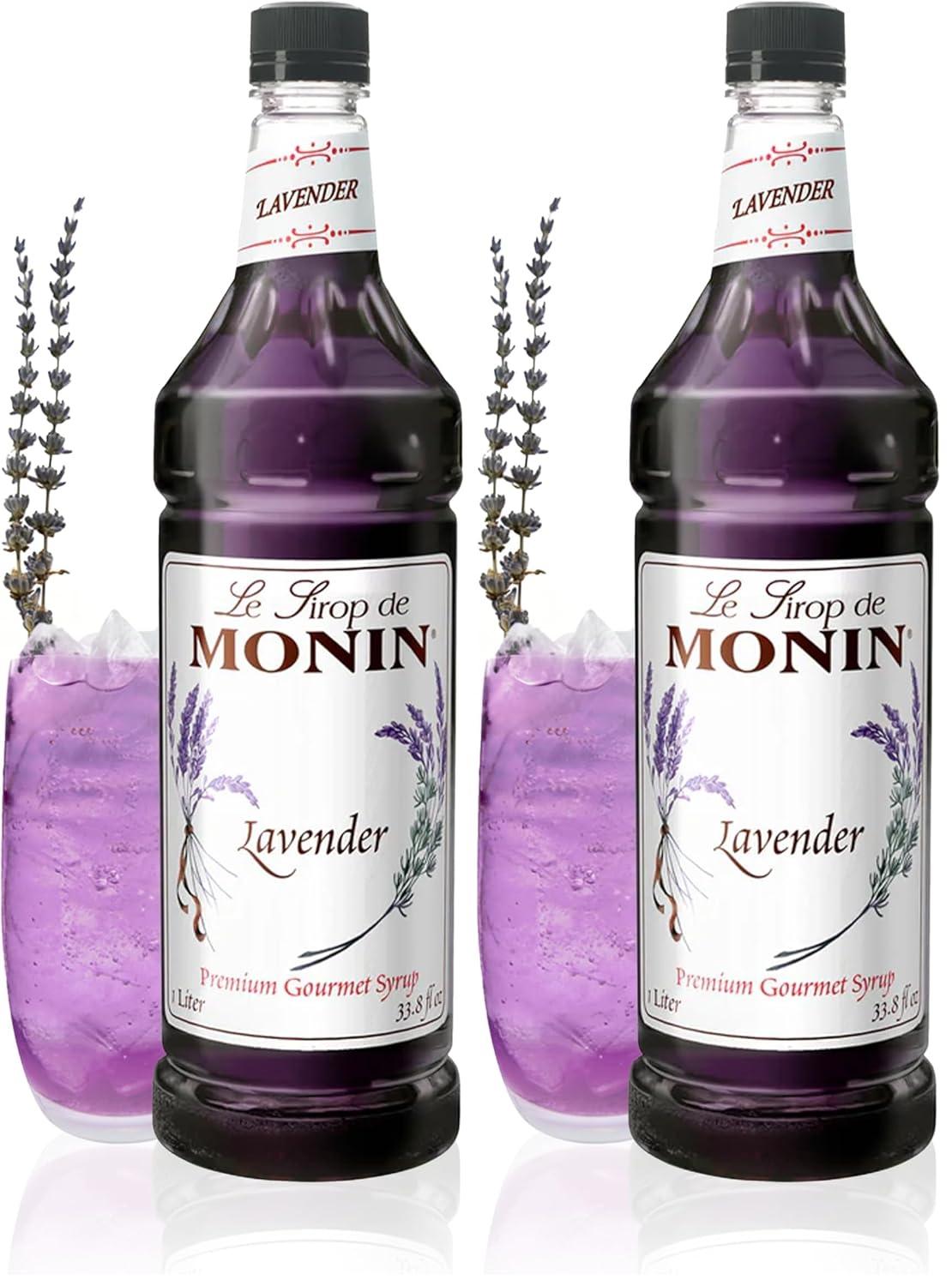image:imageMonin Lavender Syrup Aromatic amp Floral Premium Syrup for Cocktails Lattes amp More Clean Label with No Artificial Flavors No Artificial Preservatives BPA Free Bottle 338 fl ozLavender