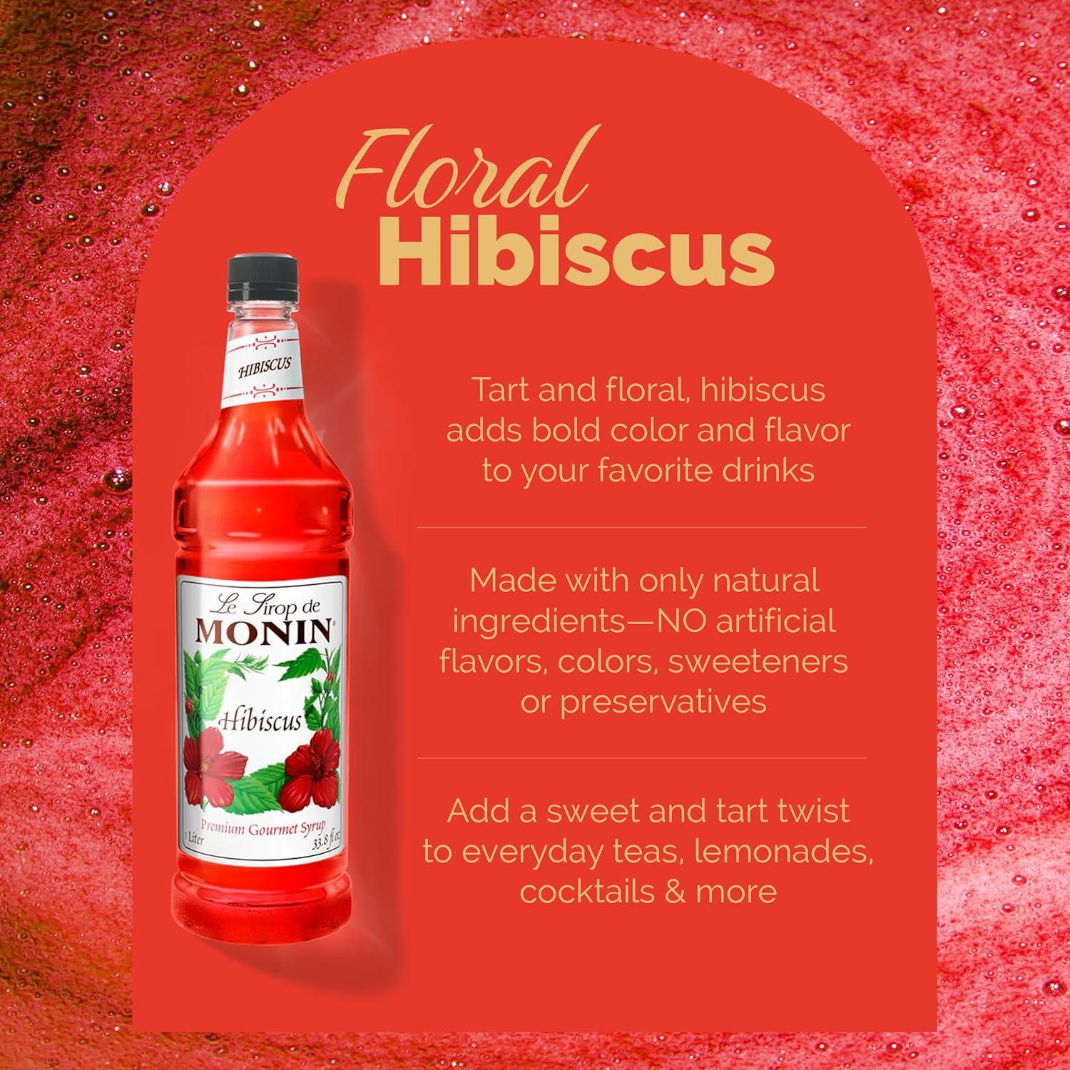 image:imageMonin Lavender Syrup Aromatic amp Floral Premium Syrup for Cocktails Lattes amp More Clean Label with No Artificial Flavors No Artificial Preservatives BPA Free Bottle 338 fl ozHibiscus