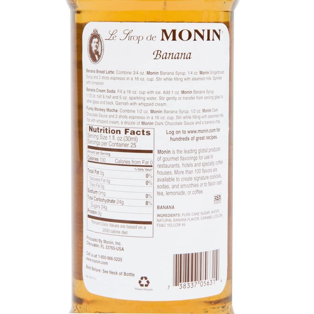 image:imageMonin Mango Syrup Tropical and Sweet Great for Cocktails Sodas and Lemonades GlutenFree NonGMO 750 mlBanana