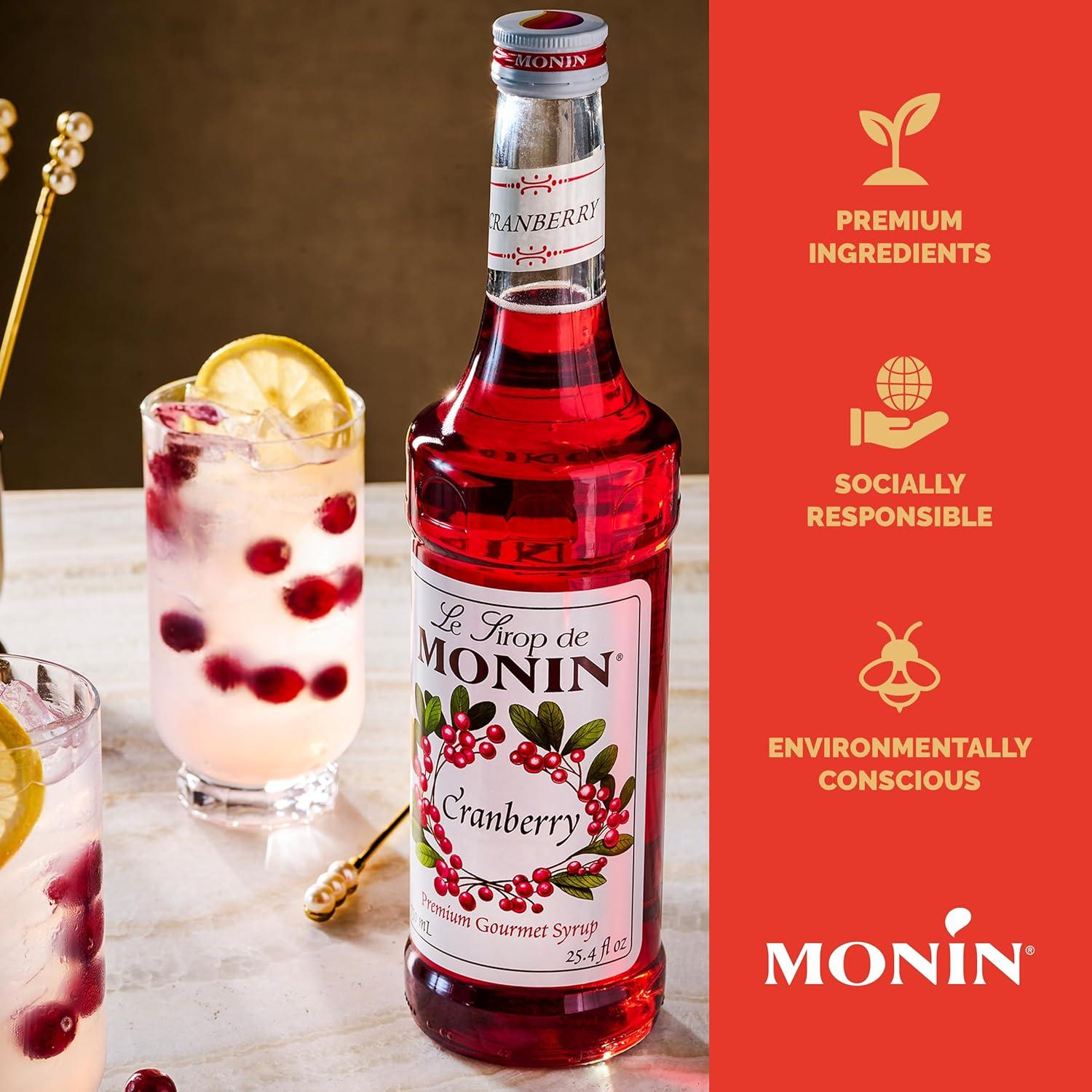 image:imageMonin Mango Syrup Tropical and Sweet Great for Cocktails Sodas and Lemonades GlutenFree NonGMO 750 mlCranberry