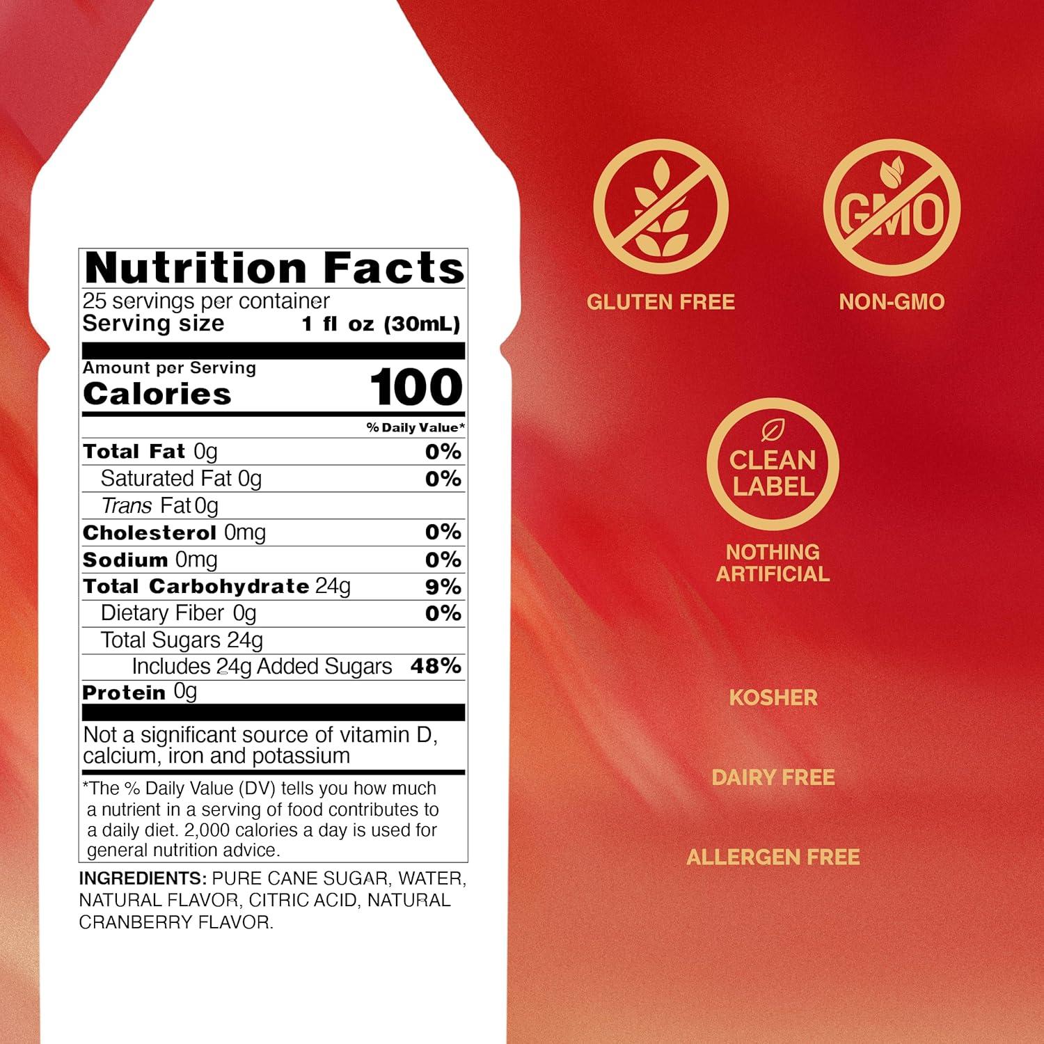 image:imageMonin Mango Syrup Tropical and Sweet Great for Cocktails Sodas and Lemonades GlutenFree NonGMO 750 mlCranberry