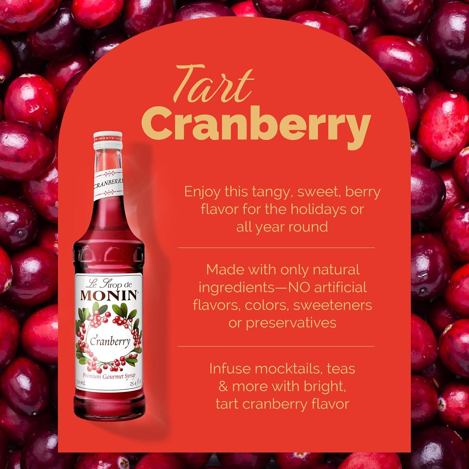 image:imageMonin Mango Syrup Tropical and Sweet Great for Cocktails Sodas and Lemonades GlutenFree NonGMO 750 mlCranberry