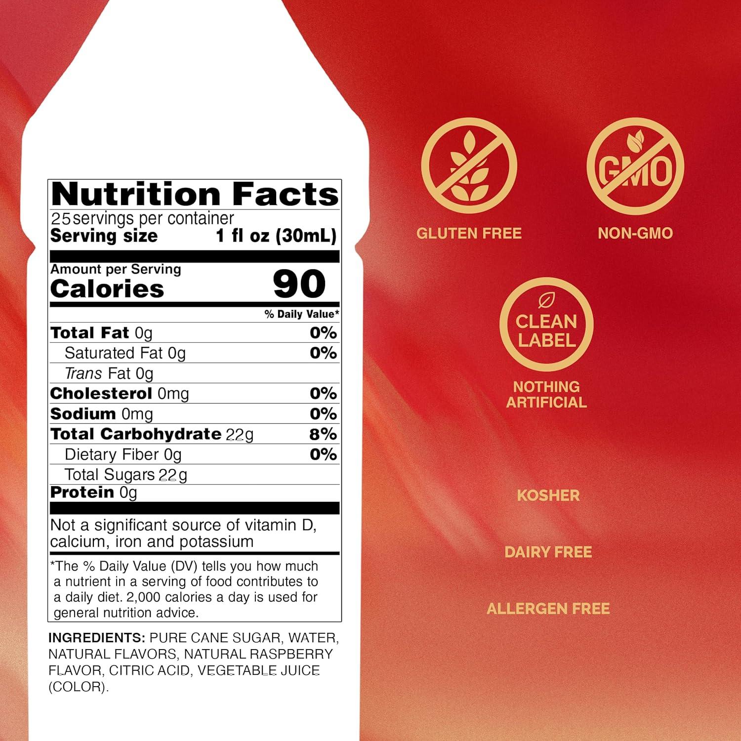 image:imageMonin Mango Syrup Tropical and Sweet Great for Cocktails Sodas and Lemonades GlutenFree NonGMO 750 mlRaspberry
