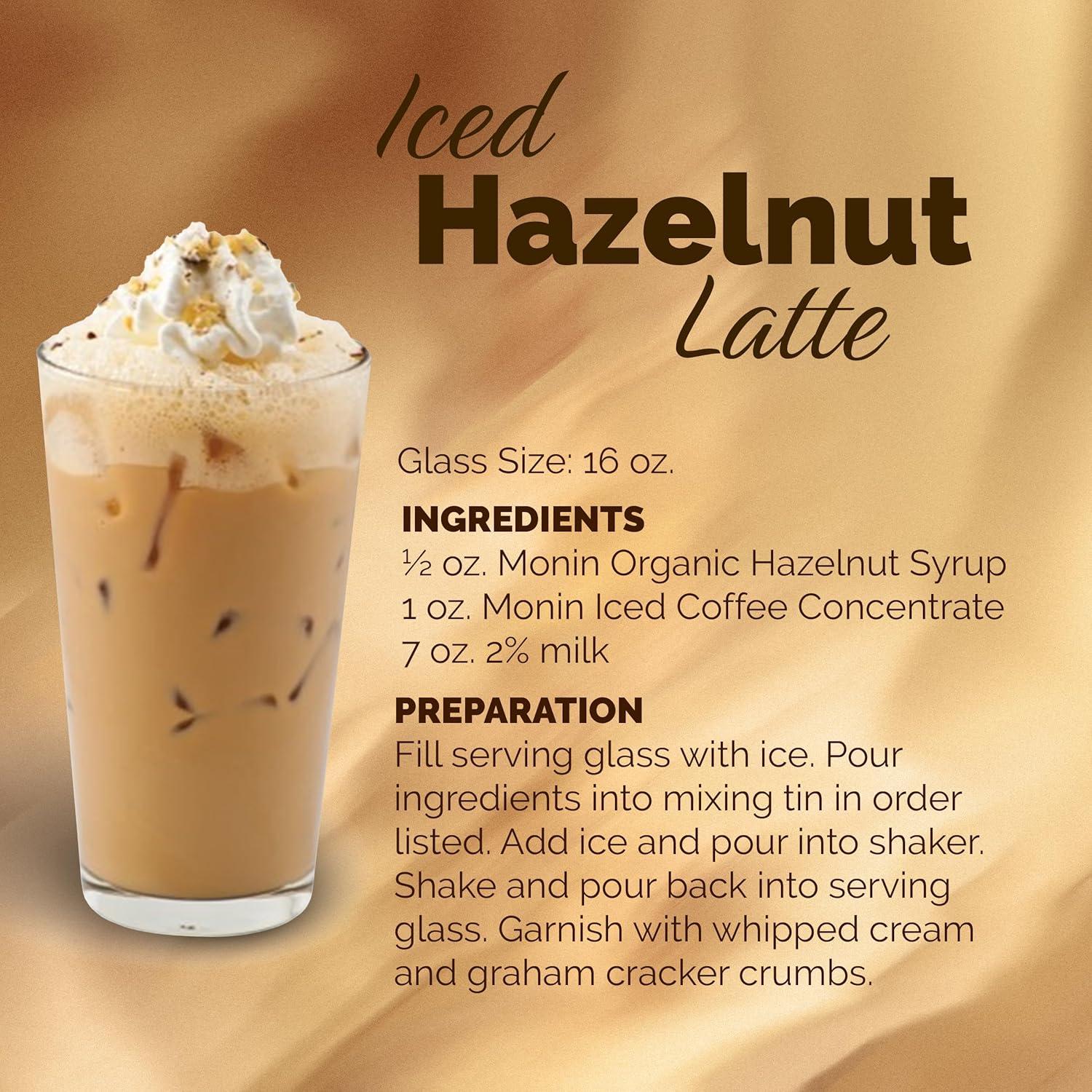 image:imageMonin Organic Caramel Syrup Premium Syrup for Coffee Milkshakes Cocktails amp More BPAFree Glass Bottle 750 mlOrganic Hazelnut