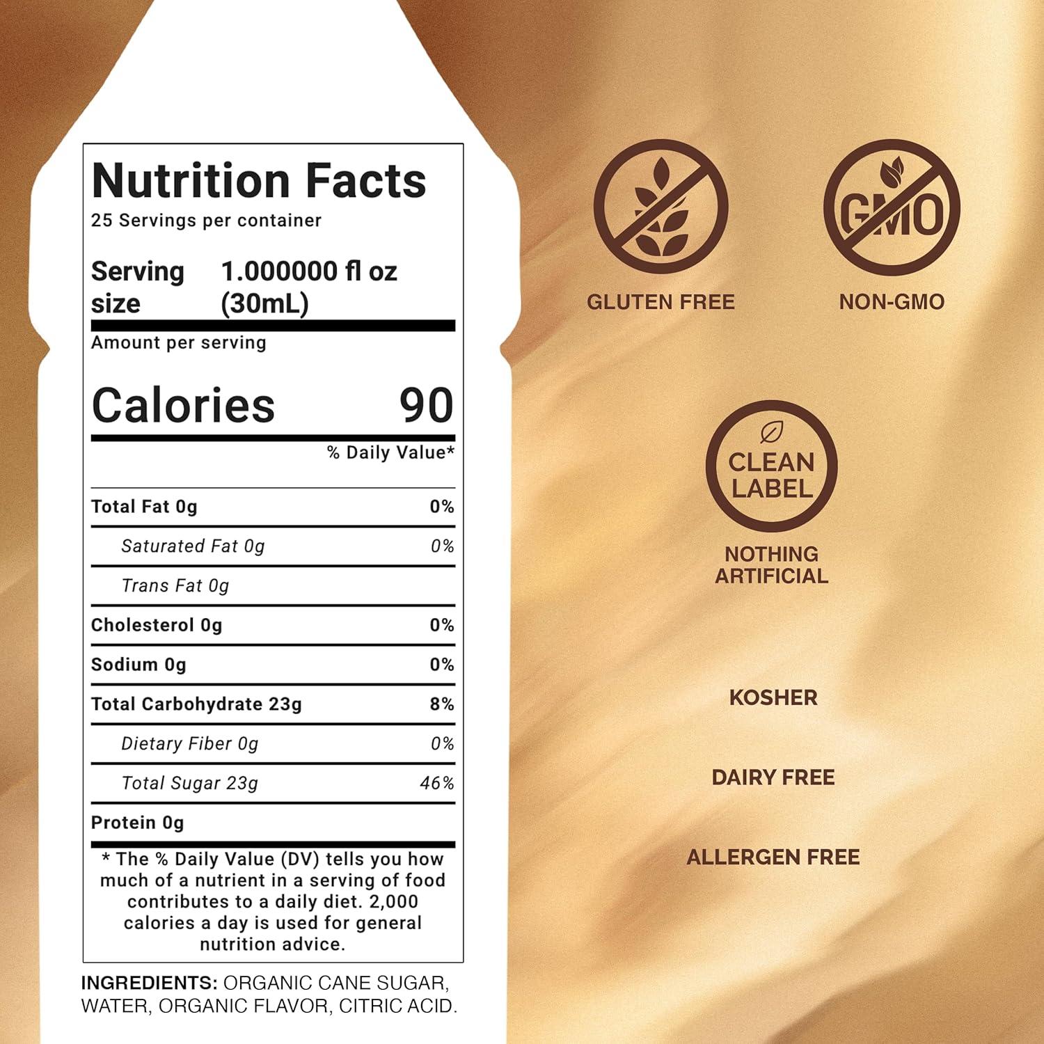 image:imageMonin Organic Caramel Syrup Premium Syrup for Coffee Milkshakes Cocktails amp More BPAFree Glass Bottle 750 mlOrganic Hazelnut