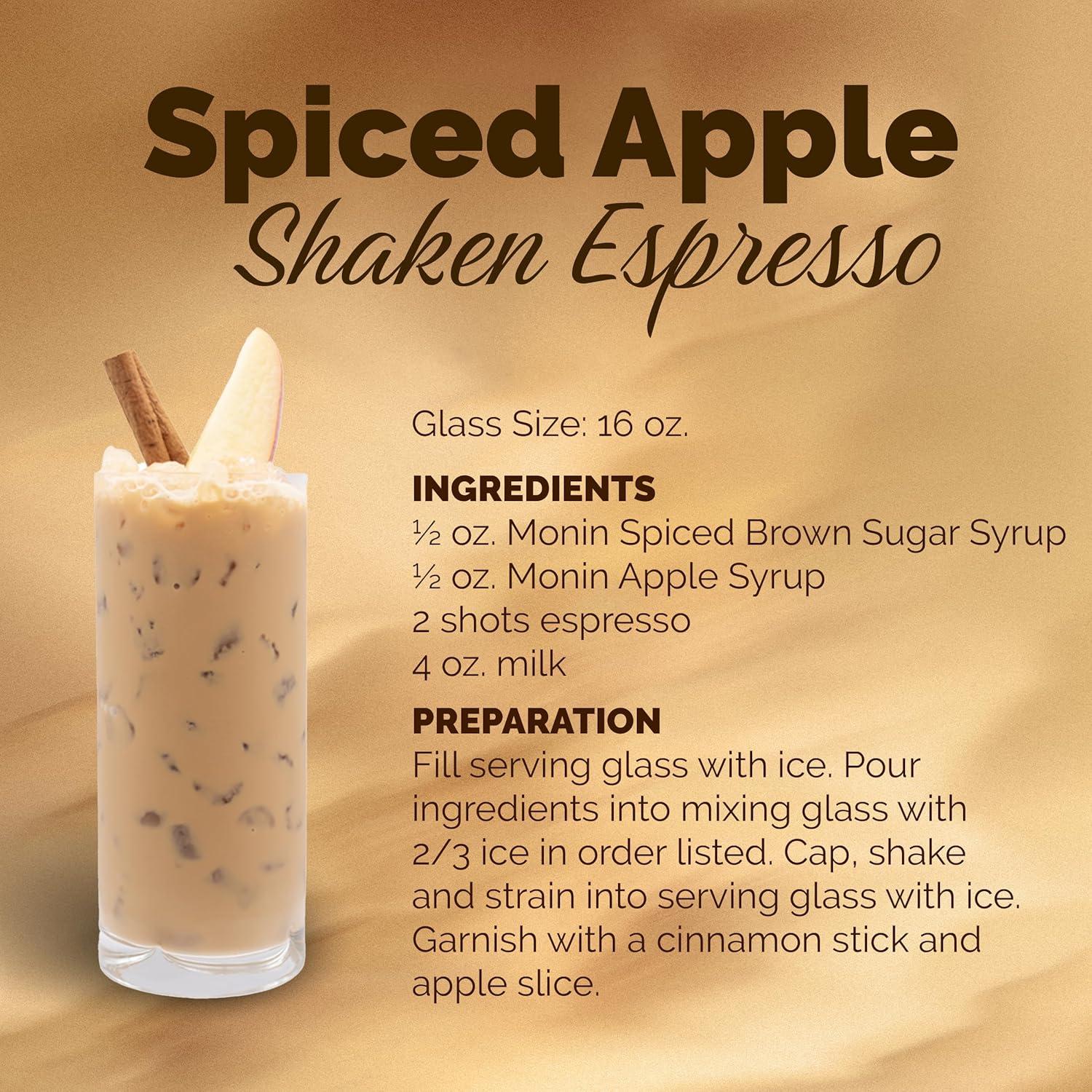 image:imageMonin Peppermint Syrup Cool Tingle of Candy Cane Natural Flavors Great for Cocoas Mochas Smoothies and Sodas NonGMO GlutenFree 1 LiterSpiced Brown Sugar