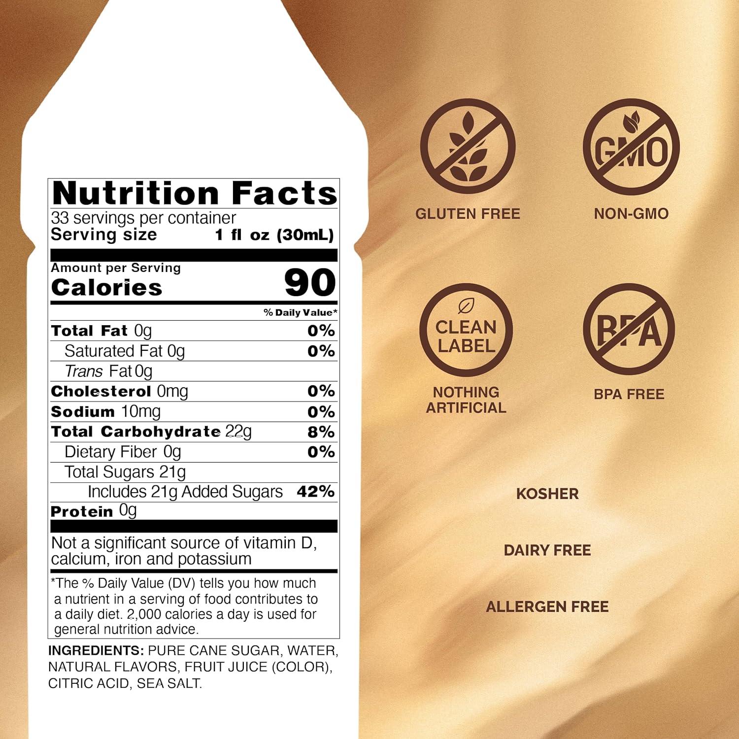 image:imageMonin Pure Cane Syrup Pure and Sweet Great for Coffee Tea and Specialty Cocktails GlutenFree NonGMO 1 LiterHazelnut