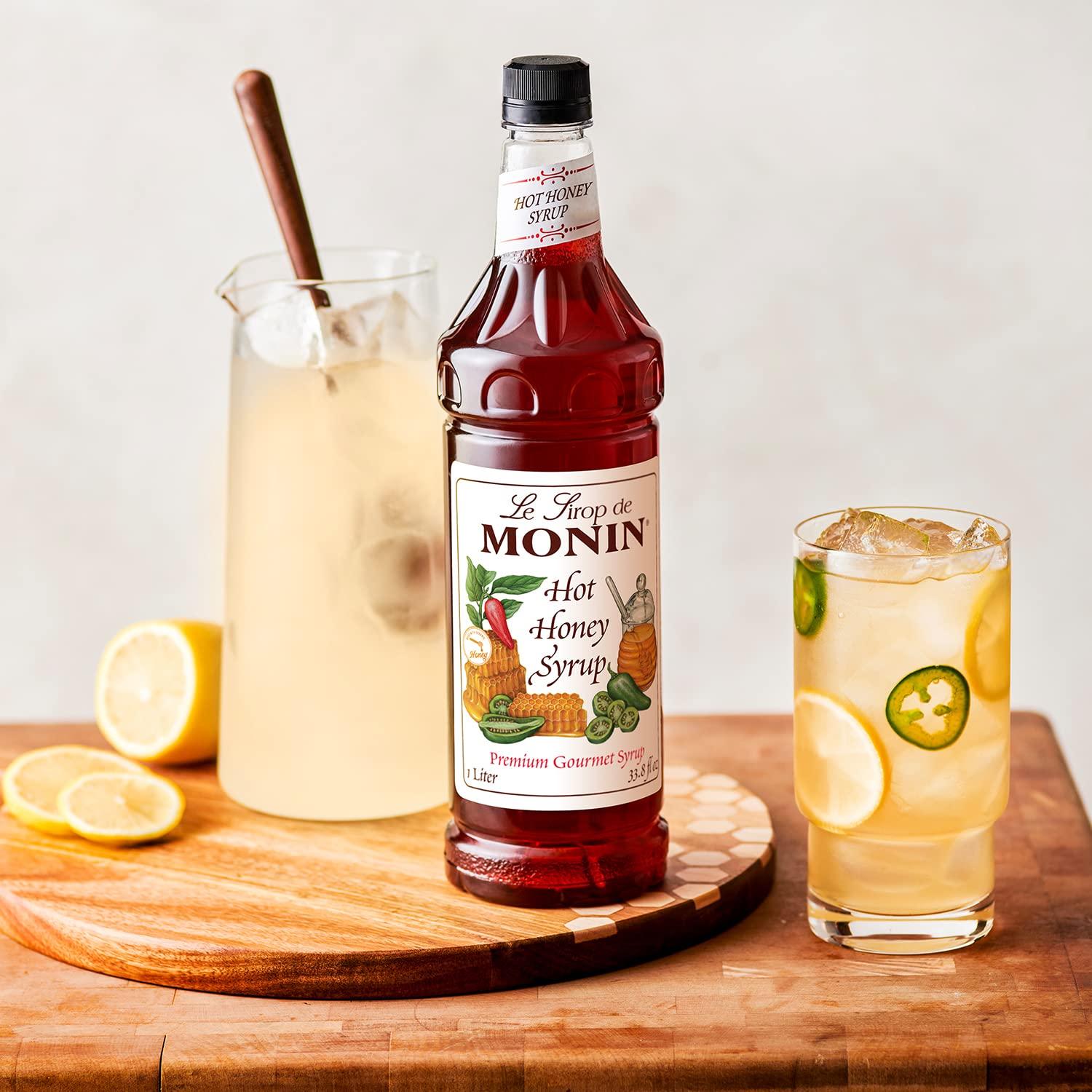 image:imageMonin Pure Cane Syrup Pure and Sweet Great for Coffee Tea and Specialty Cocktails GlutenFree NonGMO 1 LiterHot Honey