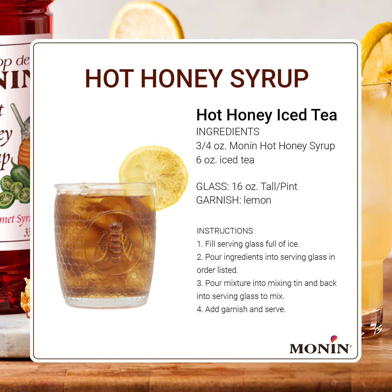 image:imageMonin Pure Cane Syrup Pure and Sweet Great for Coffee Tea and Specialty Cocktails GlutenFree NonGMO 1 LiterHot Honey