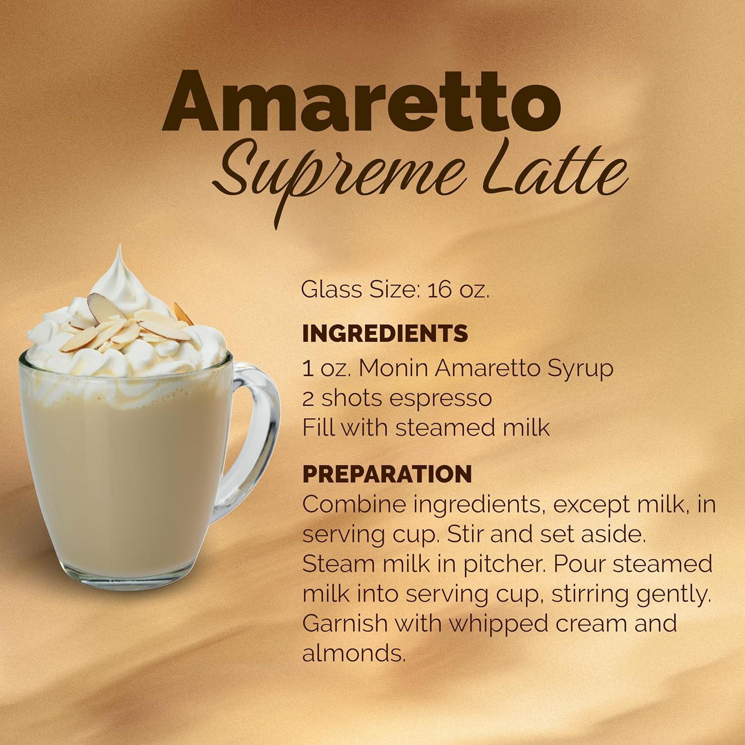 image:imageMonin Pure Cane Syrup Pure and Sweet Great for Coffee Tea and Specialty Cocktails GlutenFree NonGMO 750 mlAmaretto