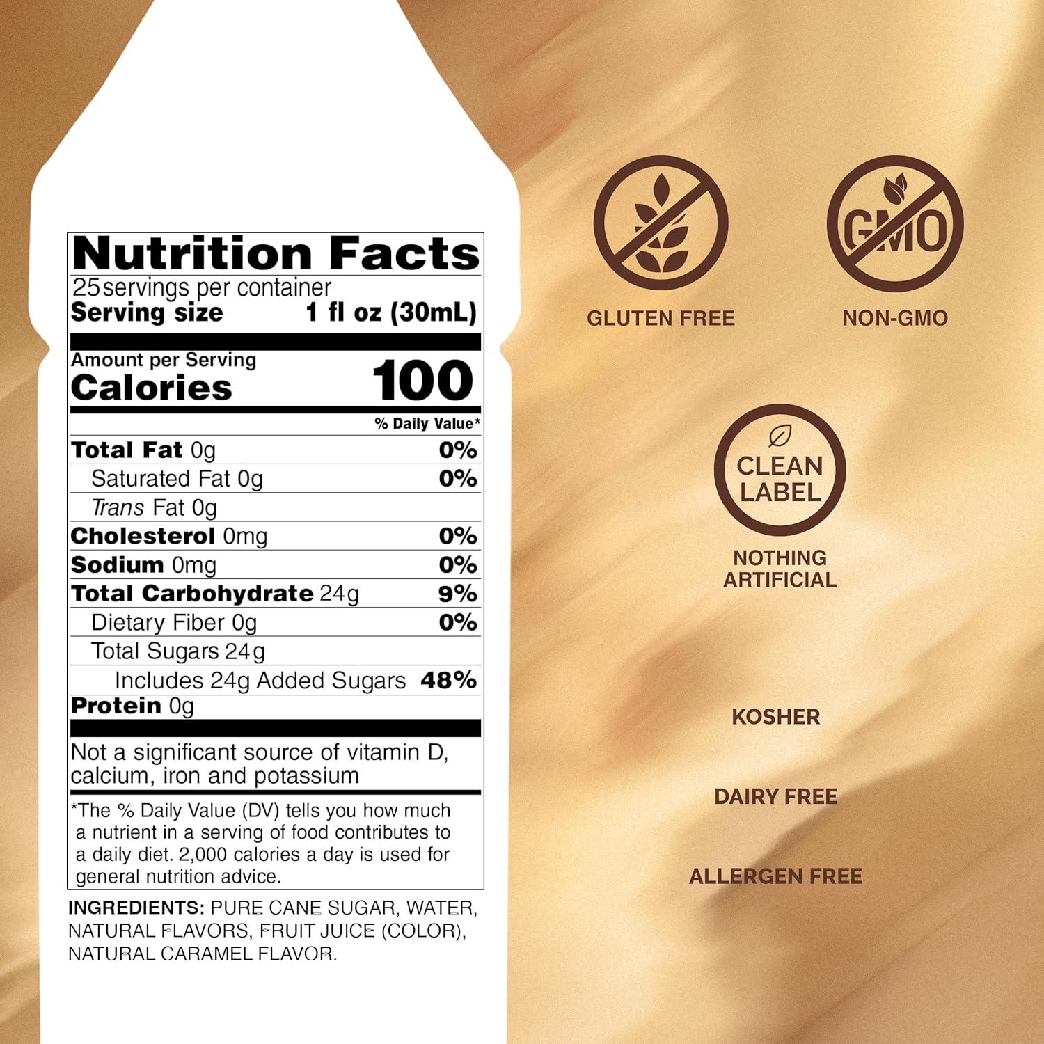 image:imageMonin Pure Cane Syrup Pure and Sweet Great for Coffee Tea and Specialty Cocktails GlutenFree NonGMO 750 mlCaramel