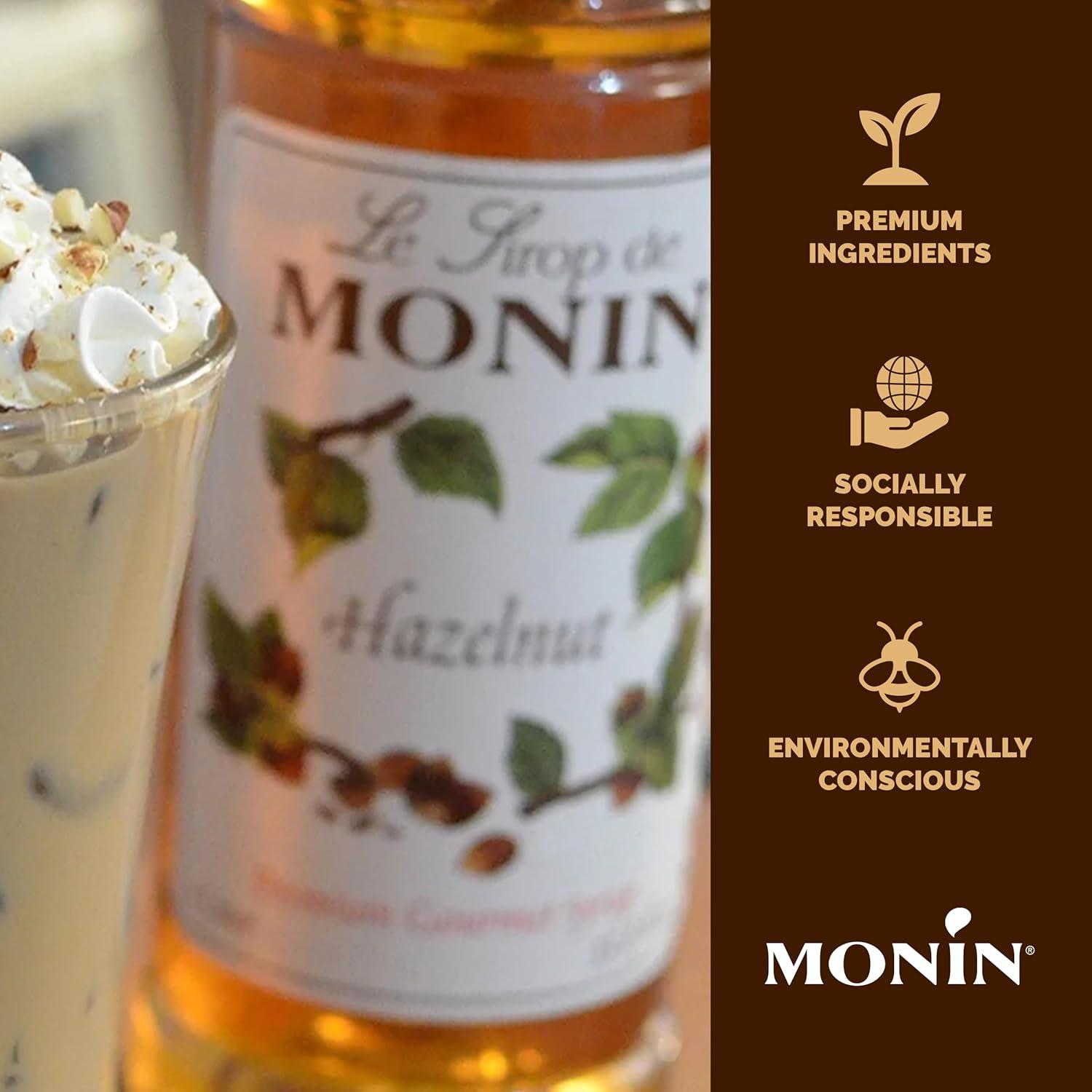 image:imageMonin Pure Cane Syrup Pure and Sweet Great for Coffee Tea and Specialty Cocktails GlutenFree NonGMO 750 mlHazelnut