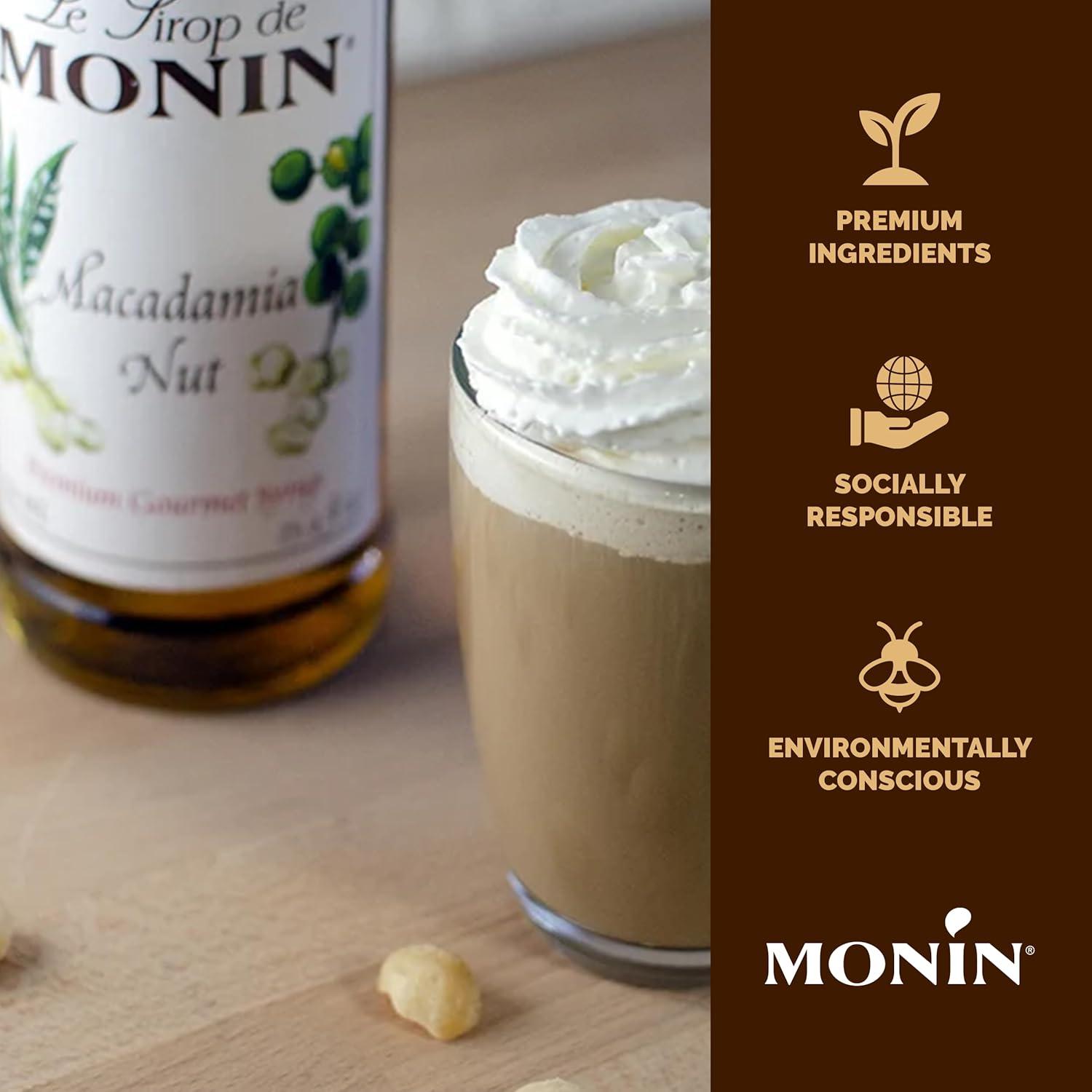 image:imageMonin Pure Cane Syrup Pure and Sweet Great for Coffee Tea and Specialty Cocktails GlutenFree NonGMO 750 mlMacadamia Nut
