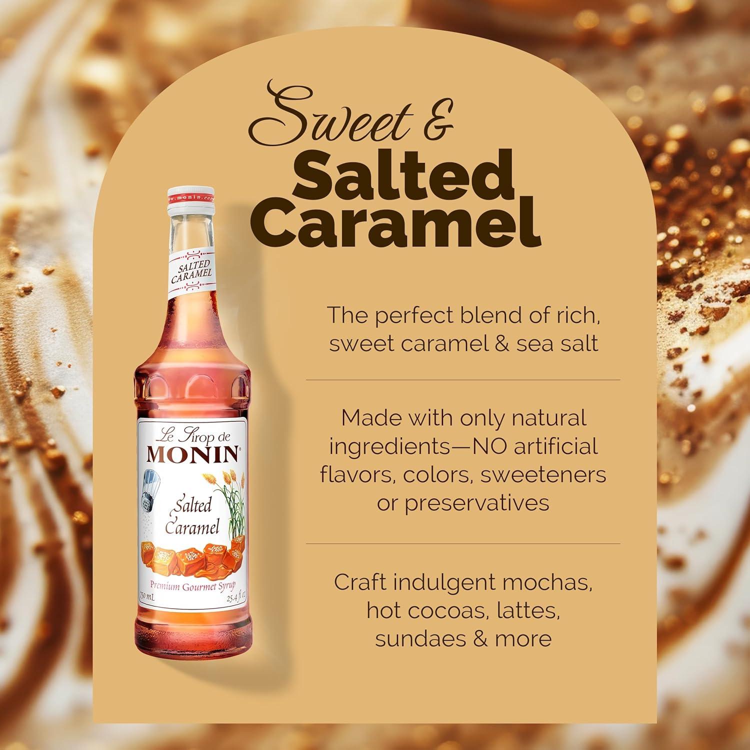 image:imageMonin Pure Cane Syrup Pure and Sweet Great for Coffee Tea and Specialty Cocktails GlutenFree NonGMO 750 mlSalted Caramel