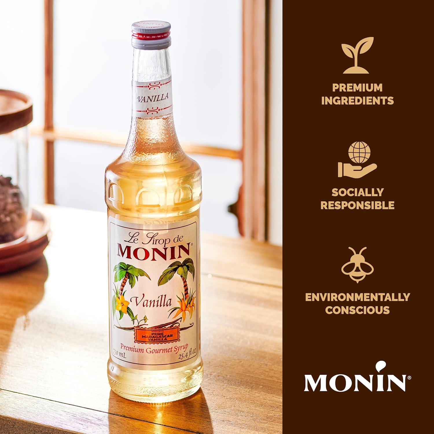 image:imageMonin Pure Cane Syrup Pure and Sweet Great for Coffee Tea and Specialty Cocktails GlutenFree NonGMO 750 mlVanilla