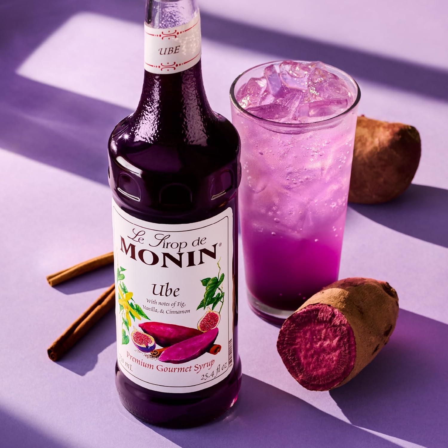 image:imageMonin Rose Syrup Elegant and Subtle Great for Cocktails Mocktails and Soda GlutenFree NonGMO 750 mlUbe Blend