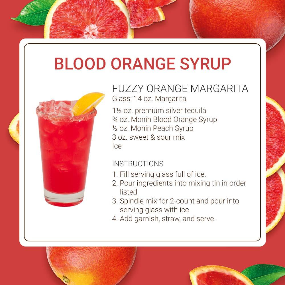 image:imageMonin Strawberry Syrup Mild and Sweet Great for Cocktails and Teas GlutenFree NonGMO 1 Liter 2PackBlood Orange