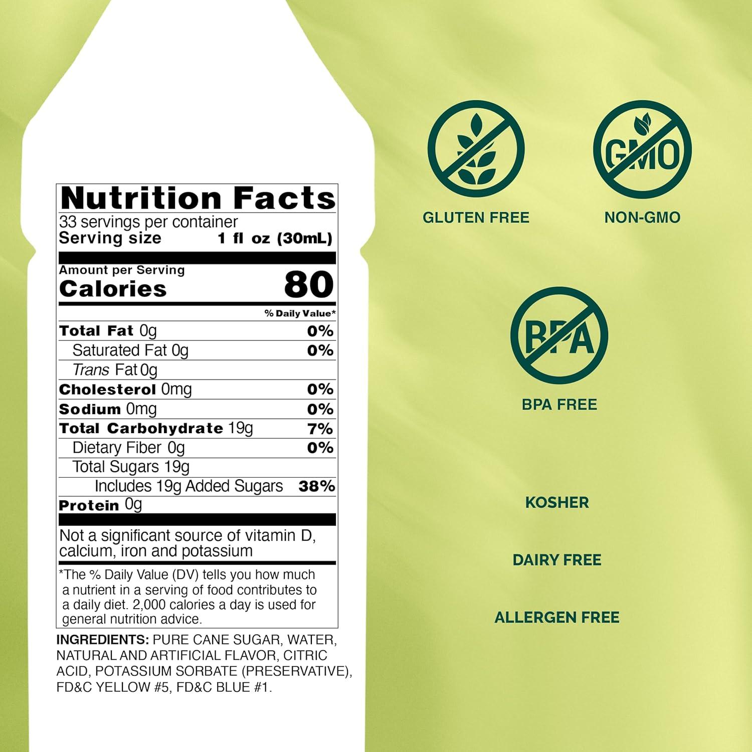 image:imageMonin Strawberry Syrup Mild and Sweet Great for Cocktails and Teas GlutenFree NonGMO 1 Liter 2PackCucumber
