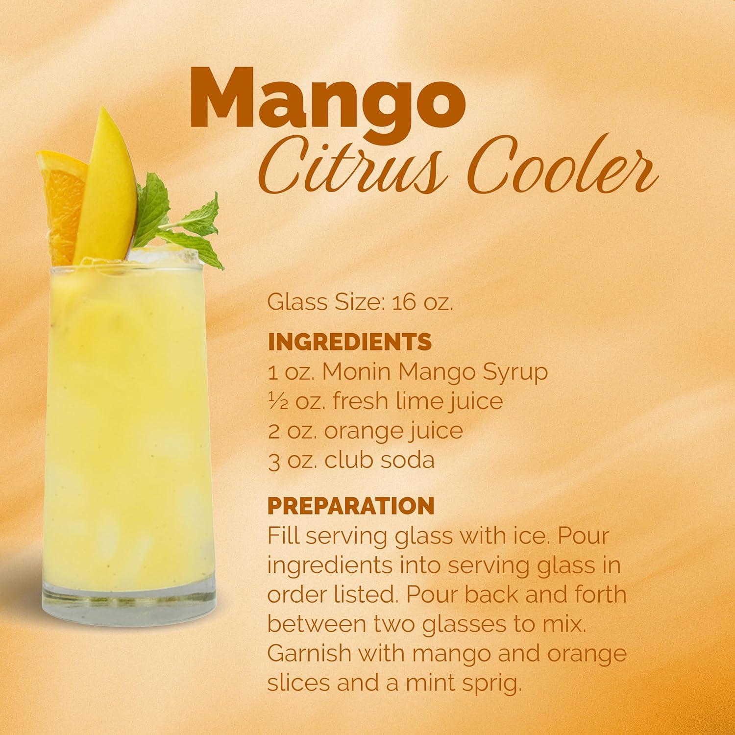 image:imageMonin Strawberry Syrup Mild and Sweet Great for Cocktails and Teas GlutenFree NonGMO 1 Liter 2PackMango