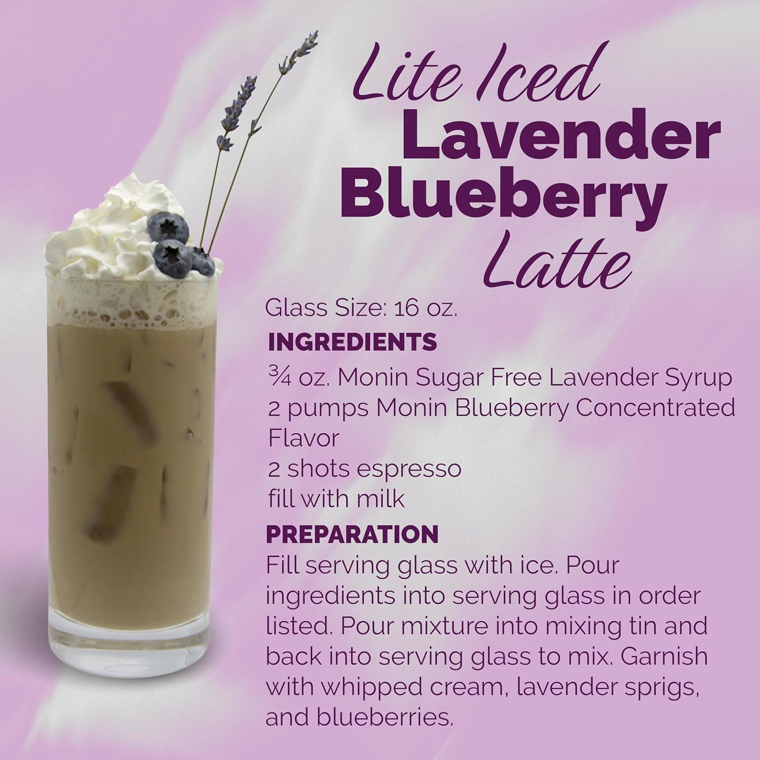 image:imageMonin Sugar Free Blue Raspberry Syrup Premium CalorieFree Syrup Perfectly Sweet amp Tart for Slushes Cocktails Mocktails amp Snow Cones BPAFree Plastic Bottle 338 fl ozSugar Free Lavender