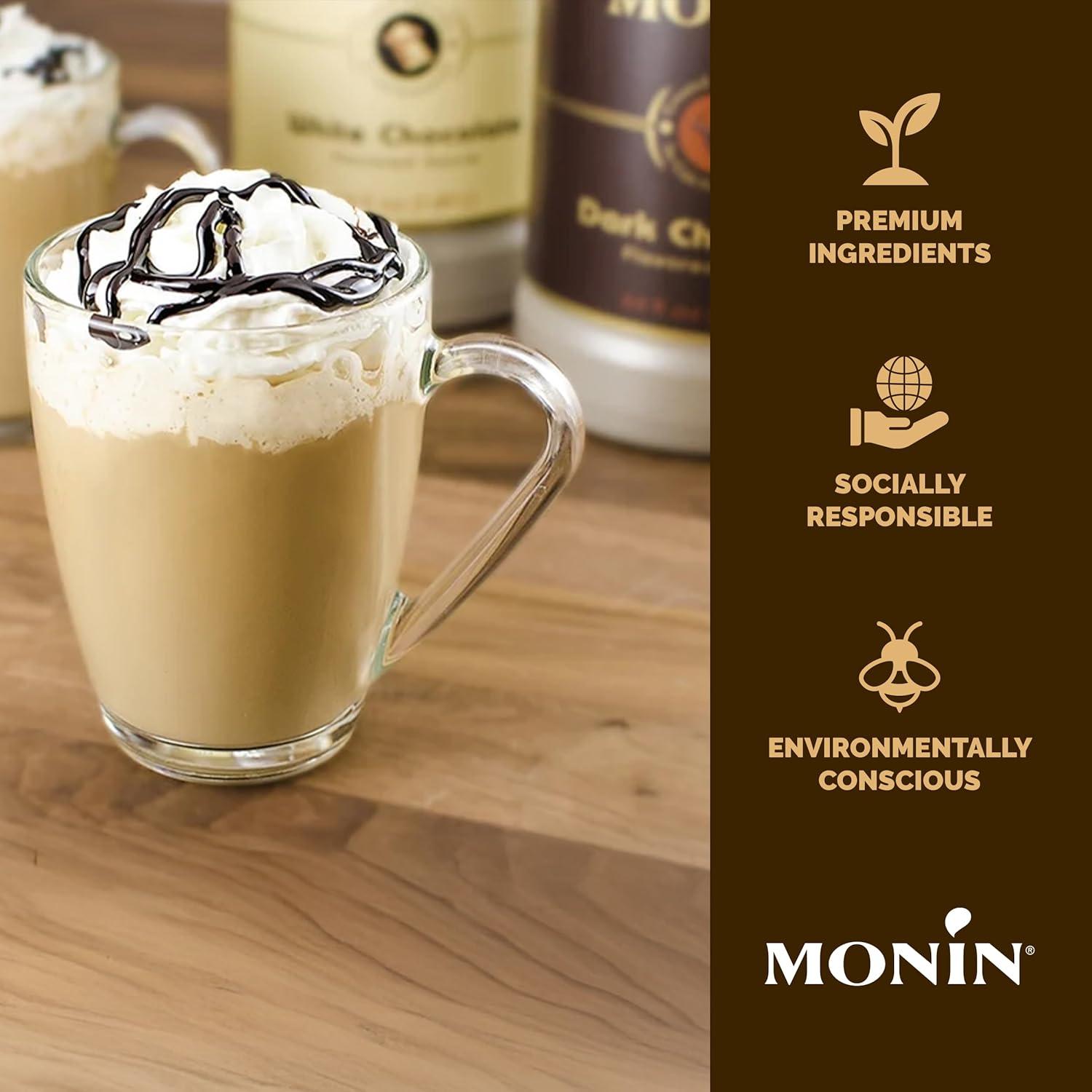 image:imageMonin Sugar Free Dark Chocolate Sauce Velvety and Rich Great for Desserts Coffee and Snacks GlutenFree 12 OunceDark Chocolate