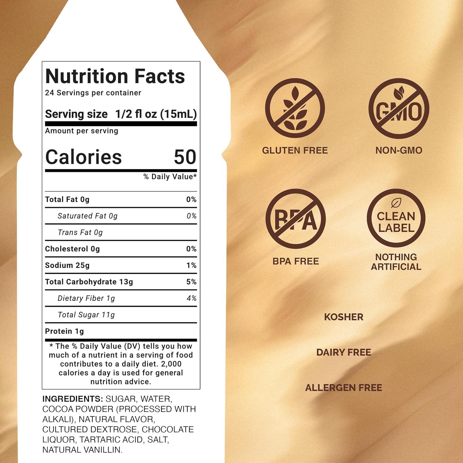 image:imageMonin Sugar Free Dark Chocolate Sauce Velvety and Rich Great for Desserts Coffee and Snacks GlutenFree 12 OunceDark Chocolate