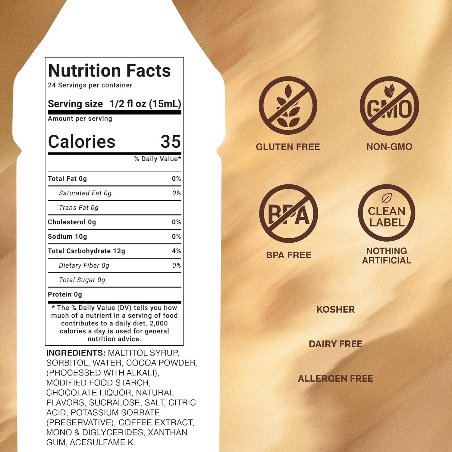 image:imageMonin Sugar Free Dark Chocolate Sauce Velvety and Rich Great for Desserts Coffee and Snacks GlutenFree 12 OunceSugar Free Dark Chocolate
