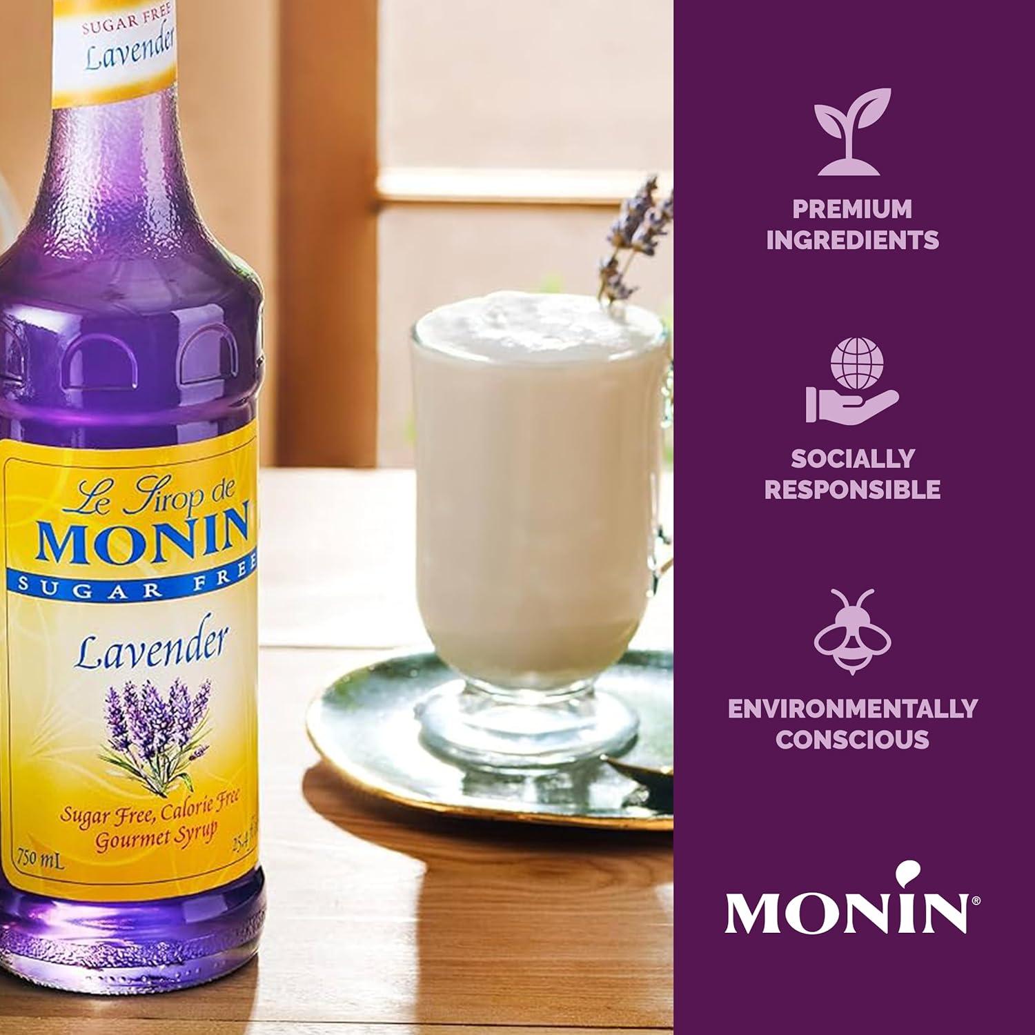 image:imageMonin Sugar Free Vanilla Syrup Bold Vanilla Bean Flavor Great for Coffee Cocktails amp Lattes GlutenFree NonGMO 750 mlSugar Free Lavender