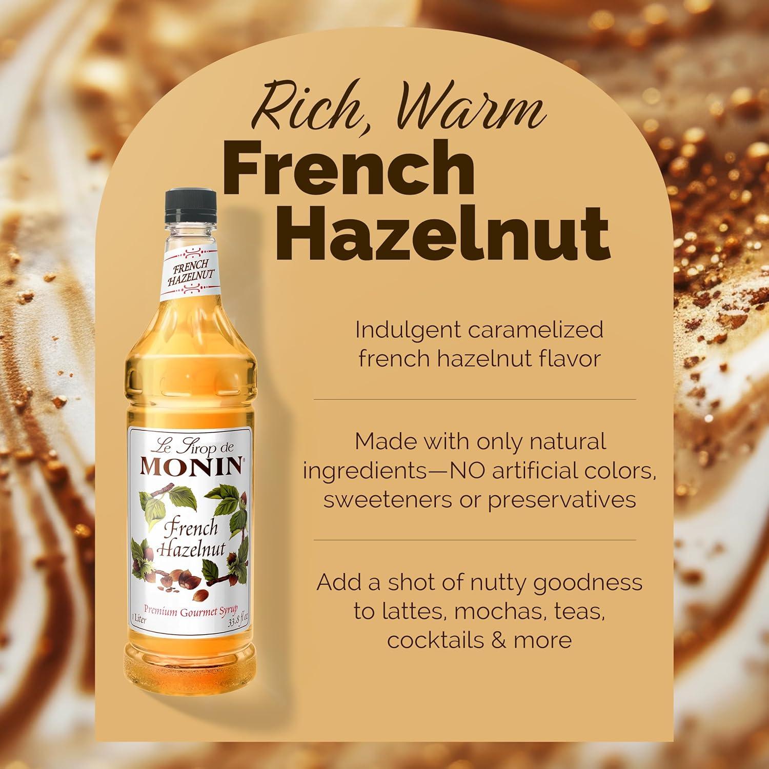 image:imageMonin Toasted Marshmallow Syrup Marshmallow amp Caramel Flavor Great for Cocoas Lattes amp Shakes NonGMO GlutenFree 1 LiterFrench Hazelnut