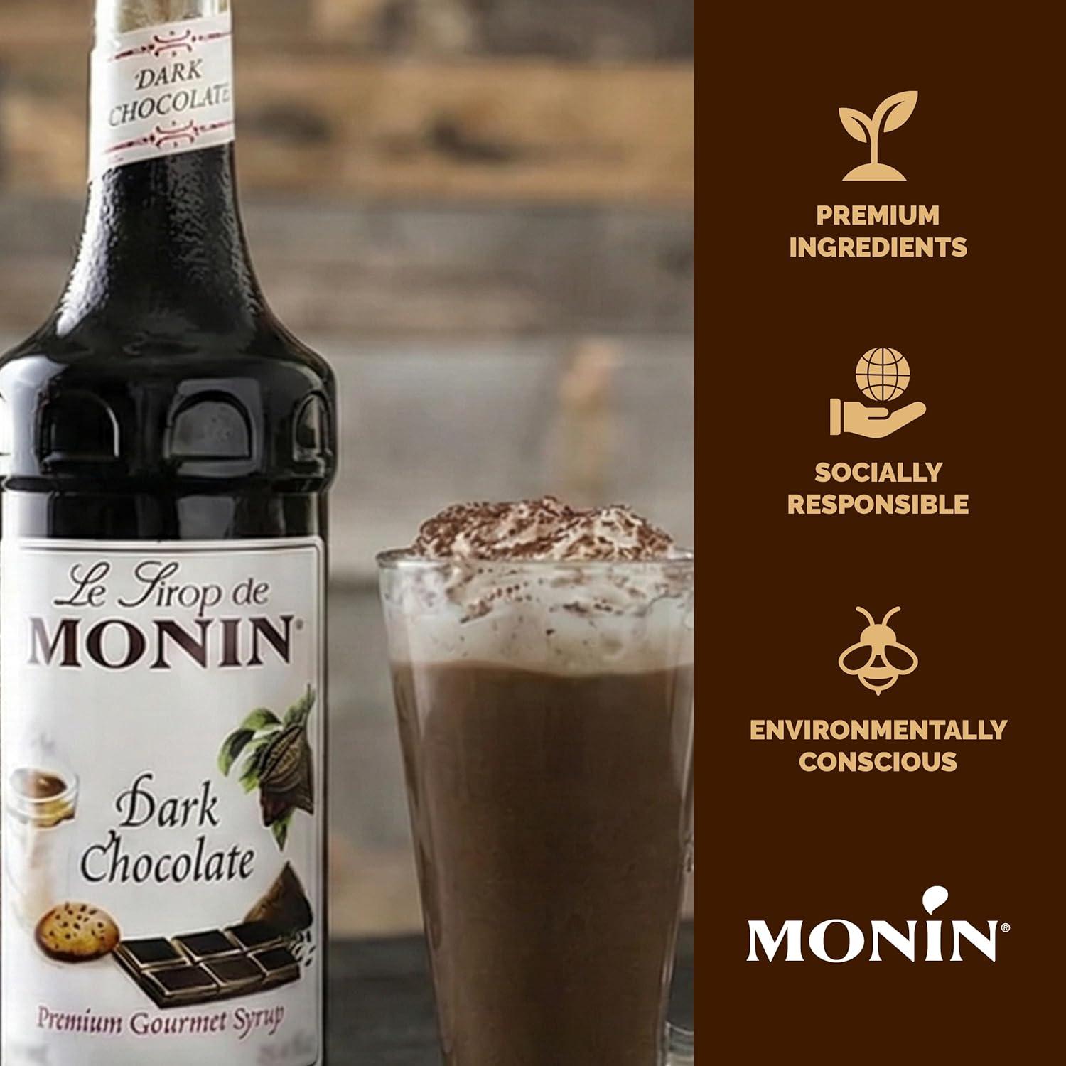 image:imageMonin Toffee Nut Syrup Bold and Buttery Great for Coffee and Desserts GlutenFree NonGMO 1 LiterDark Chocolate