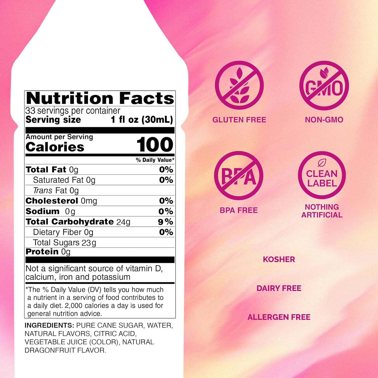 image:imageMonin White Peach Syrup Juicy Ripe Peach Flavor Perfect for Cocktails Mocktails Iced Teas amp Smoothies GlutenFree NonGMO 1 LiterDragon Fruit