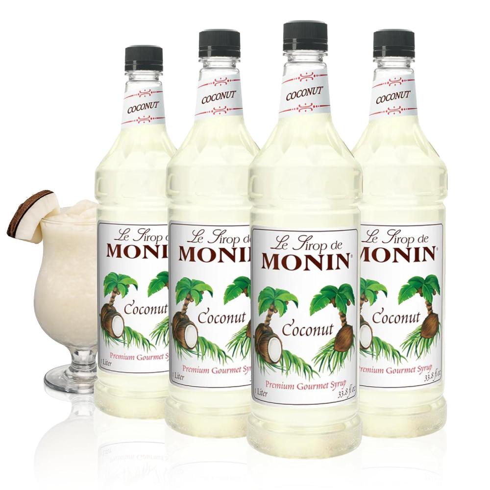 image:imageMonin Blackberry Syrup Soft and Succulent Great for Cocktails Lemonades and Sodas GlutenFree NonGMO 1 Liter 4PackCoconut